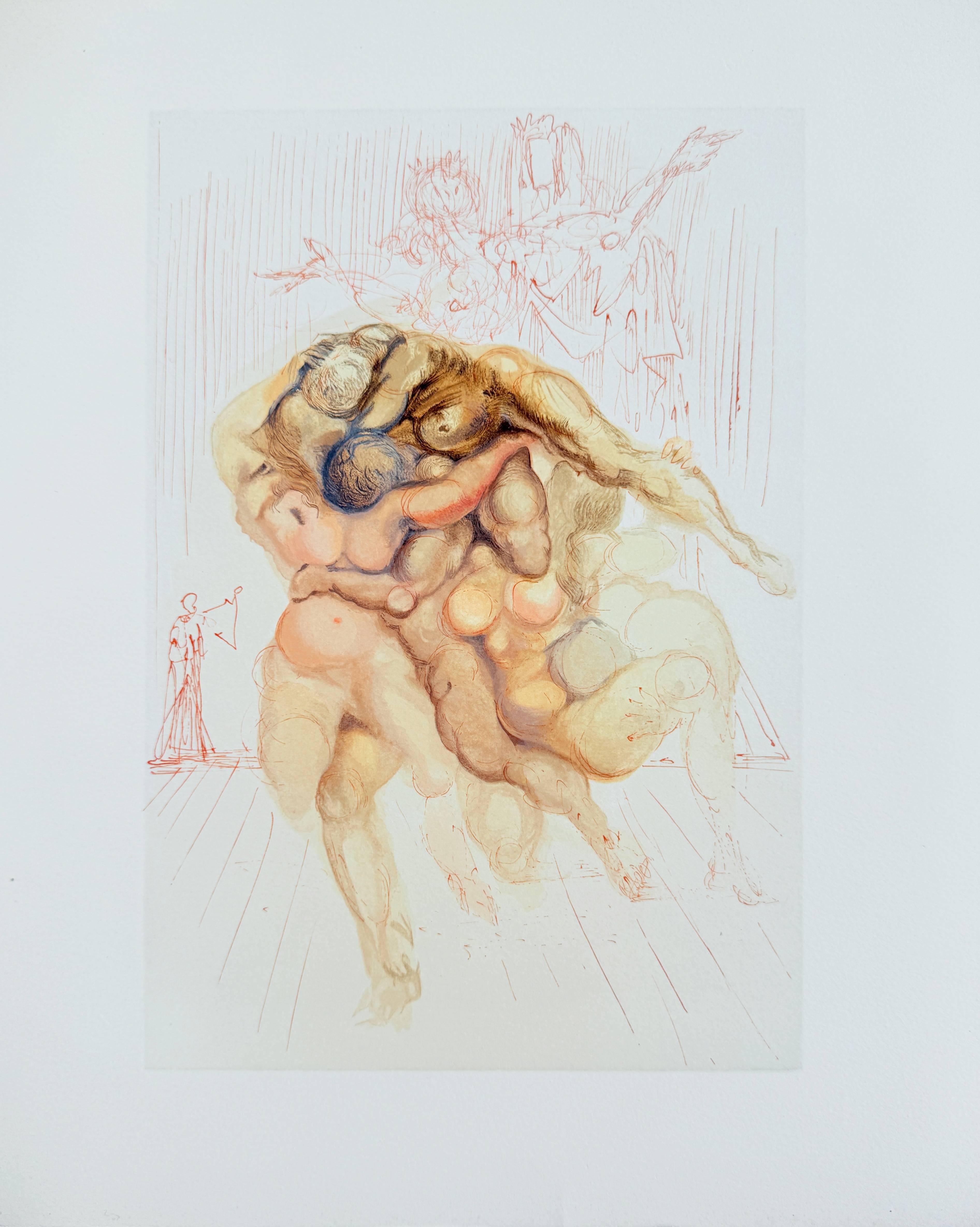 The Inferno, Canto 8 - The Angry Ones - Print by Salvador Dalí