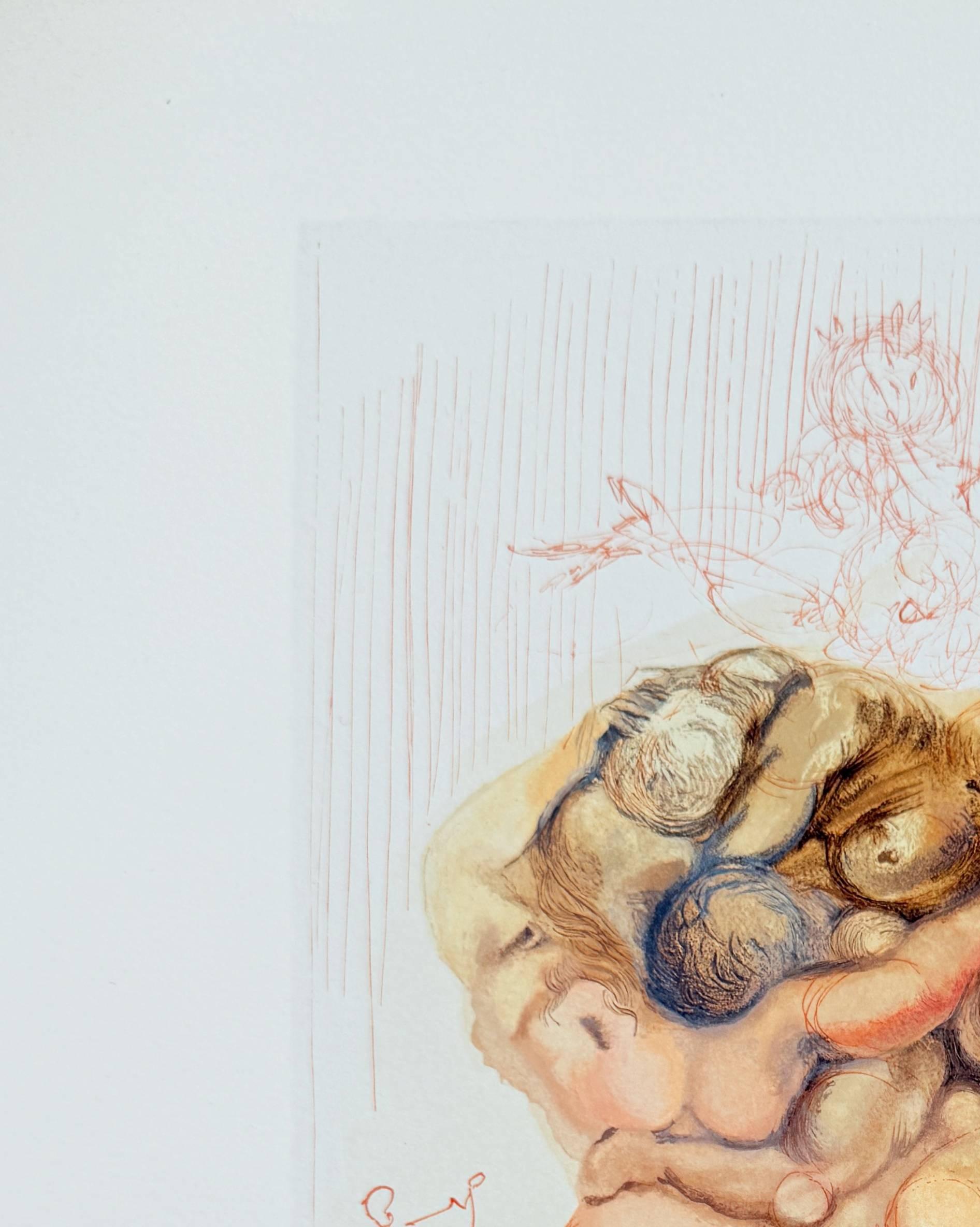 The Inferno, Canto 8 - The Angry Ones - Modern Print by Salvador Dalí