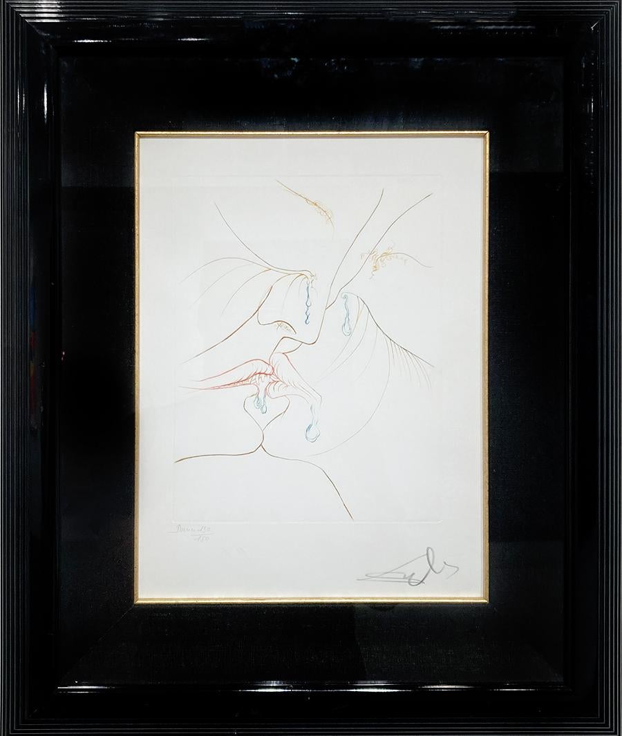 The Kiss - Print by Salvador Dalí