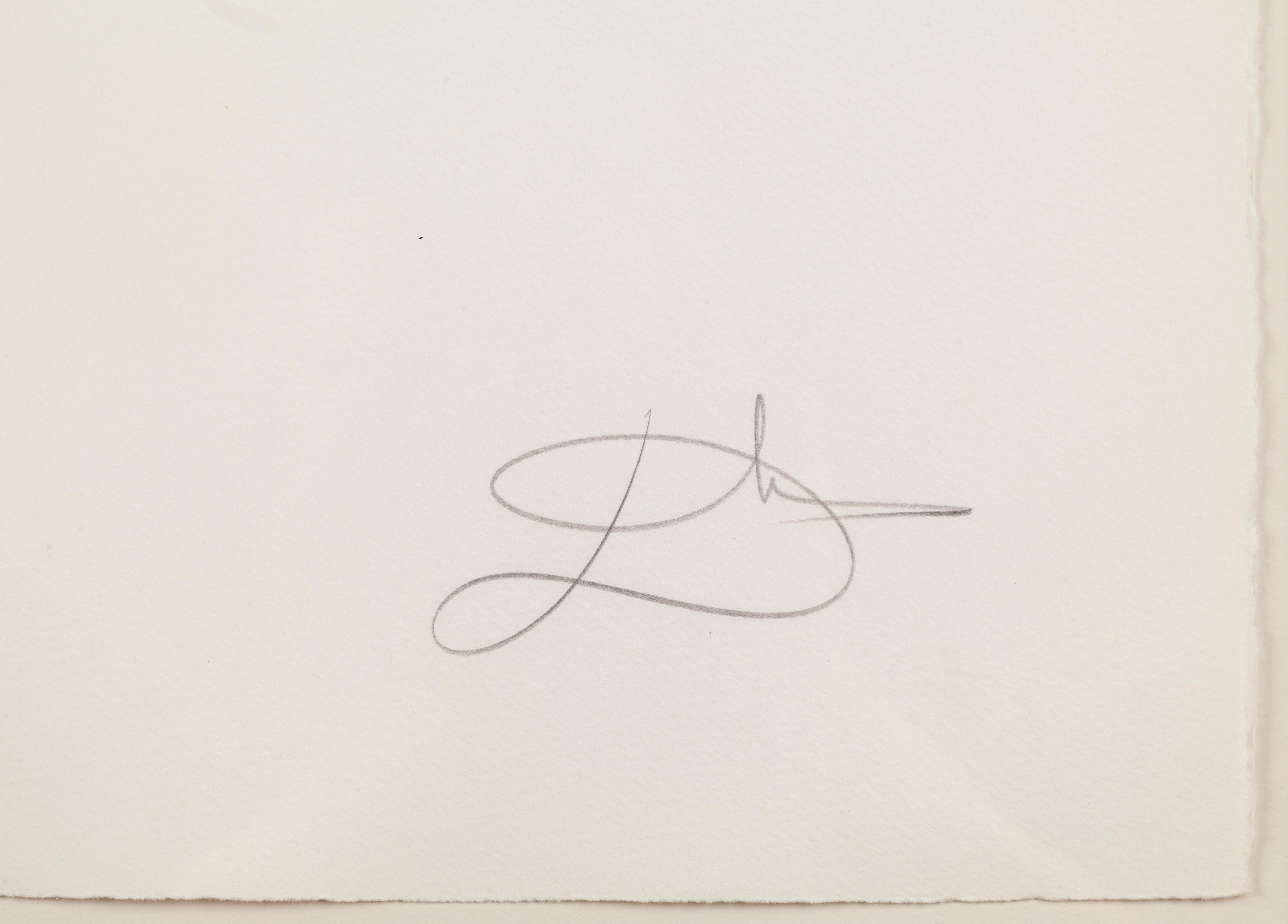 The Lady Dulcinea from Historia de Don Quichote de la Mancha - Beige Landscape Print by Salvador Dalí