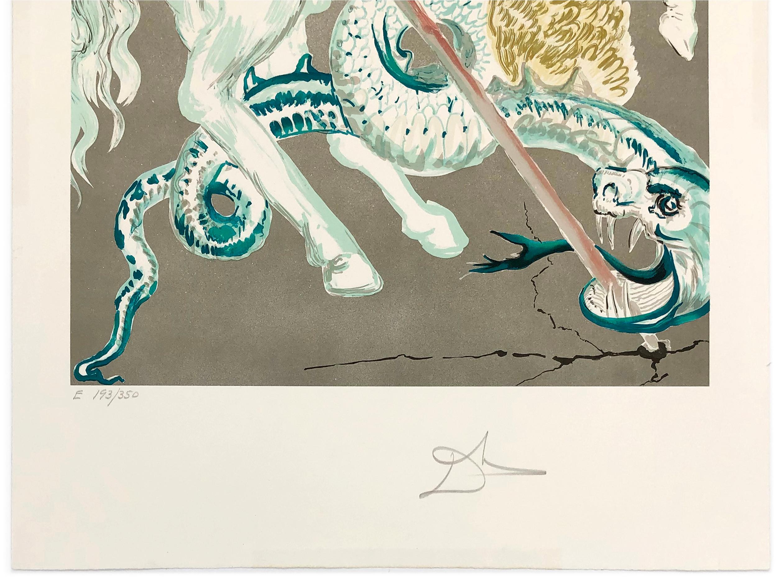 THE LANCE OF CHIVALRY (ST. GEORGE) - Print by Salvador Dalí