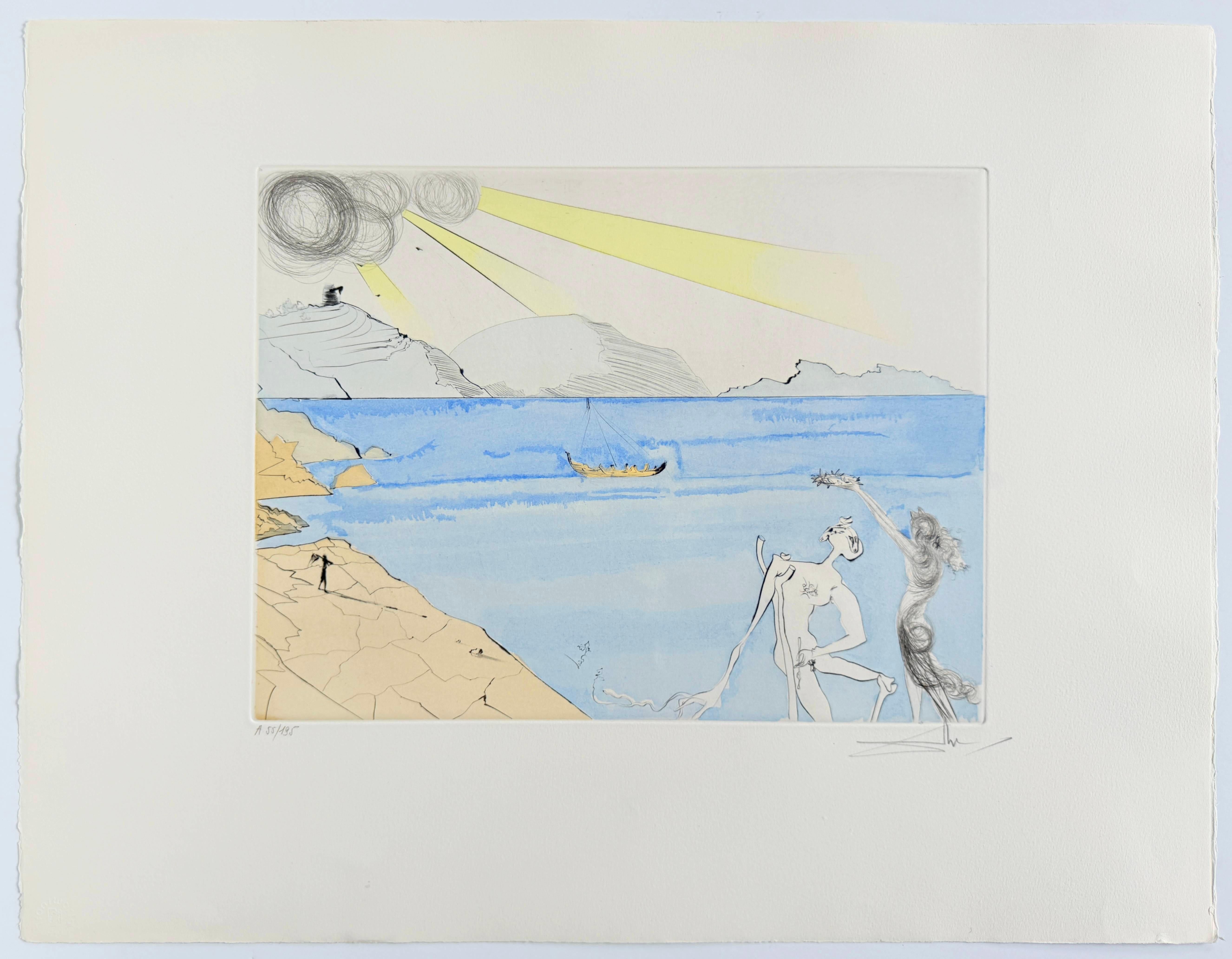 The Laurels of Happiness - Print by Salvador Dalí