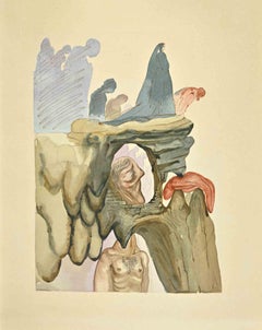Les larmes - gravure sur bois - 1963
