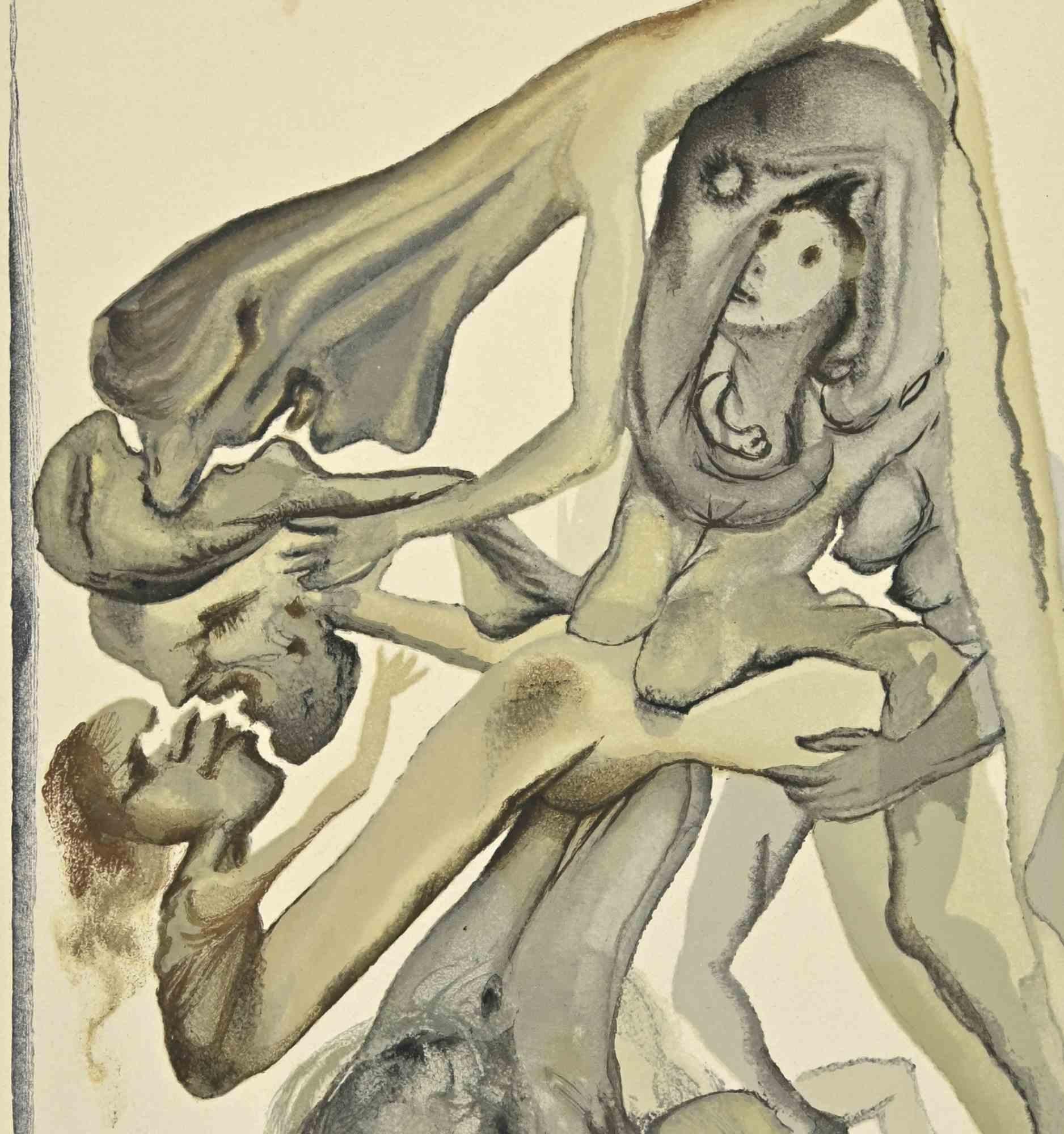 The Limbos - Woodcut print - 1963 - Print by Salvador Dalí