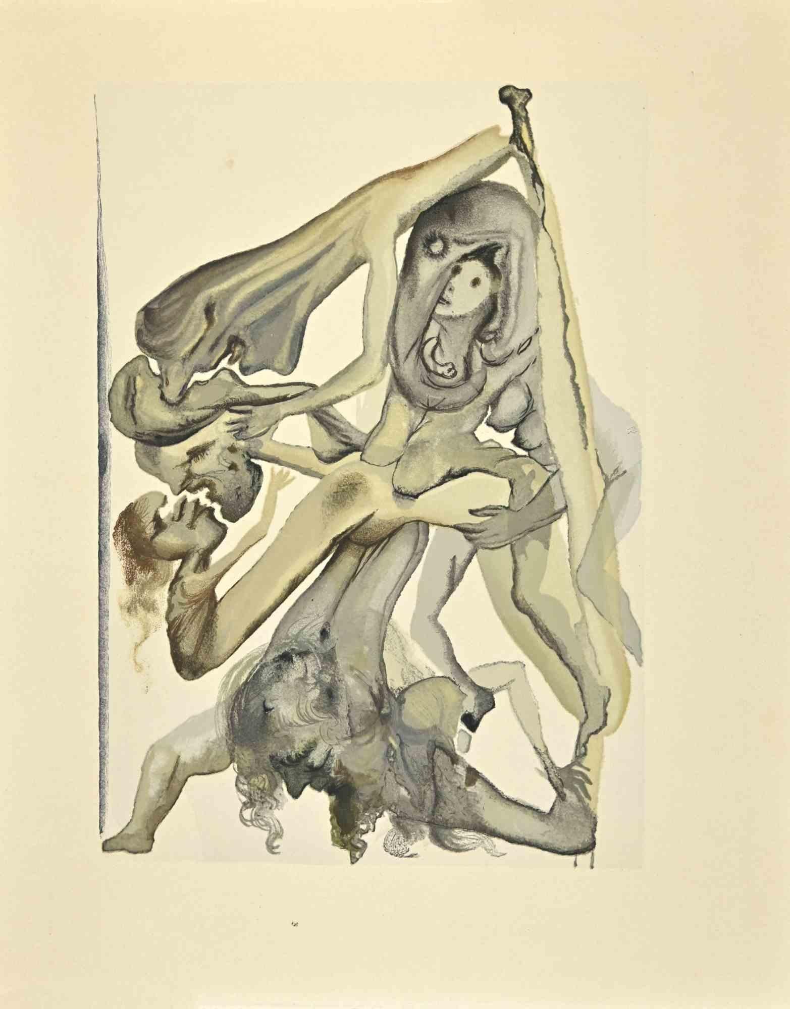 Salvador Dalí Print – The Limbos – Holzschnittdruck – 1963