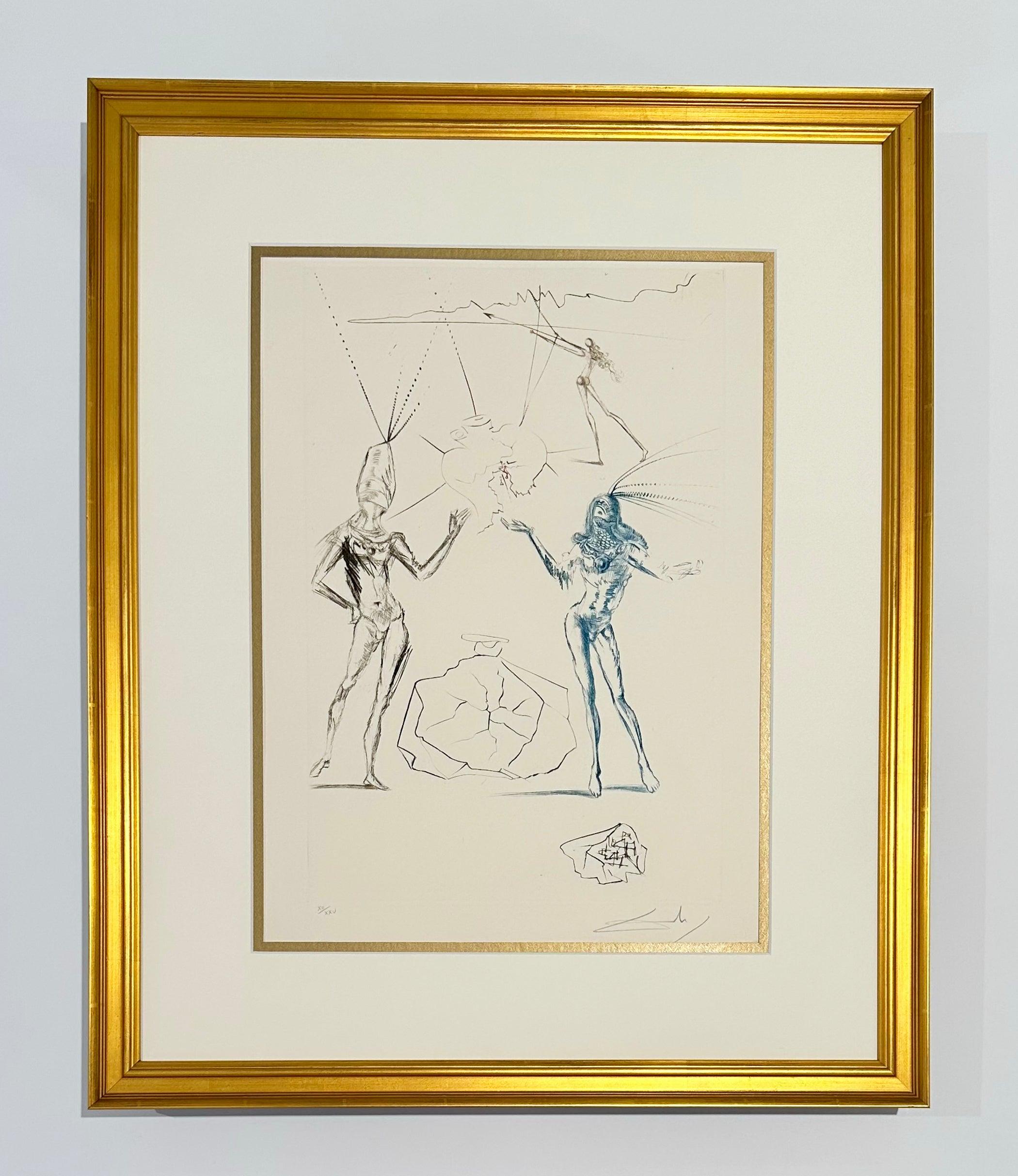 The Lovers Condemned, from Tristan and Iseult - Print by Salvador Dalí