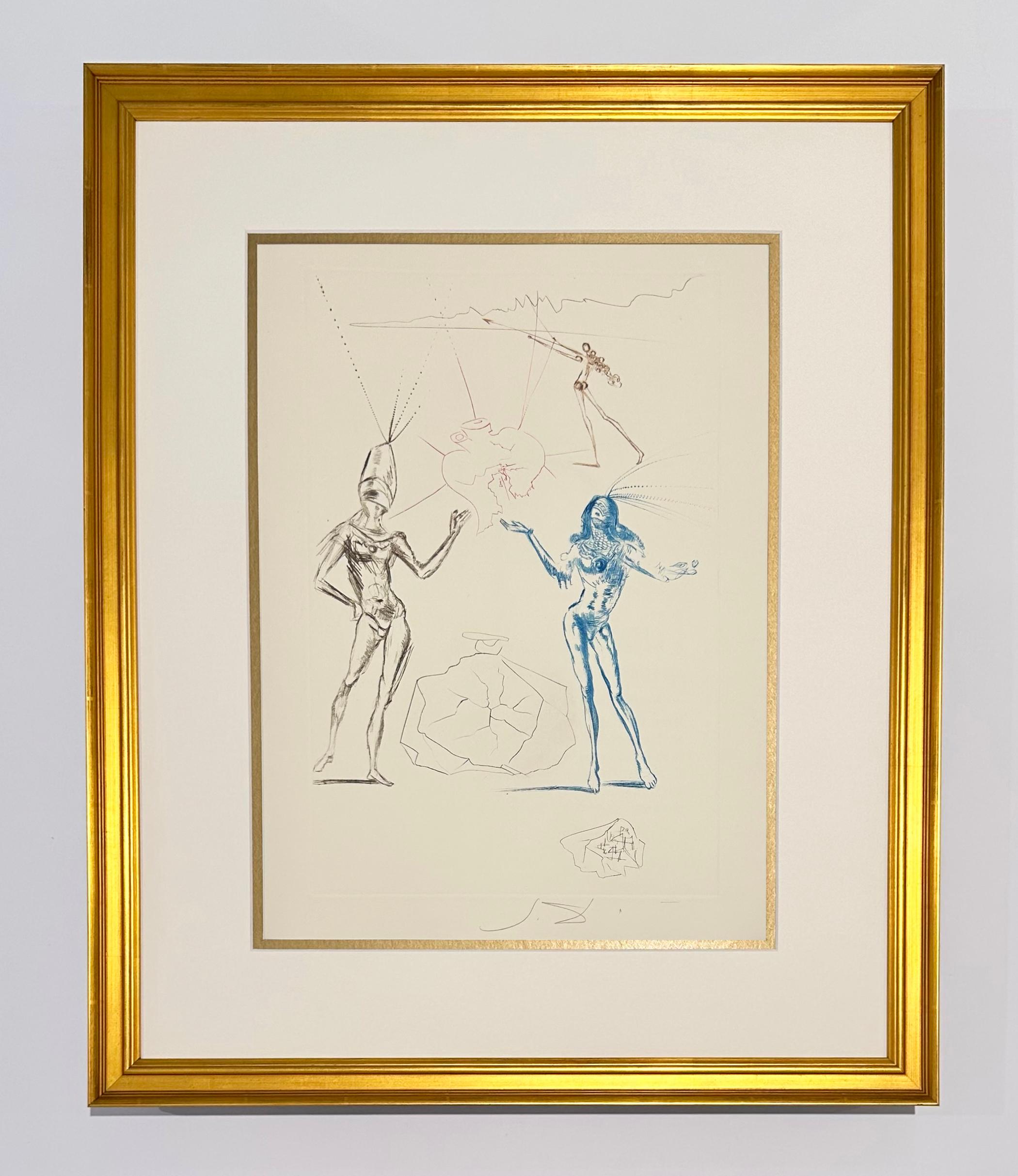The Lovers Condemned, from Tristan and Iseult - Print by Salvador Dalí