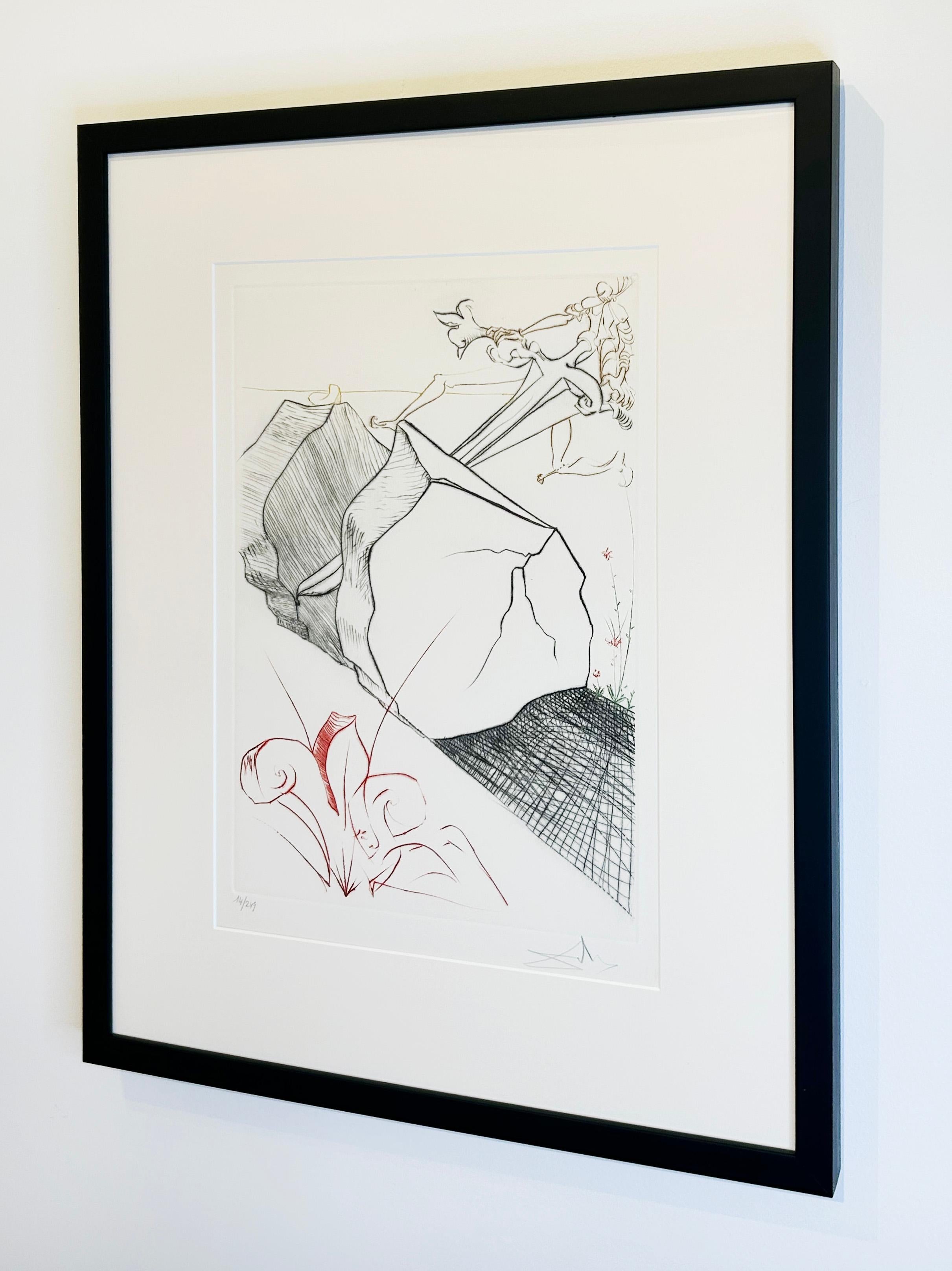 The Marvelous Steps - Surrealist Print by Salvador Dalí