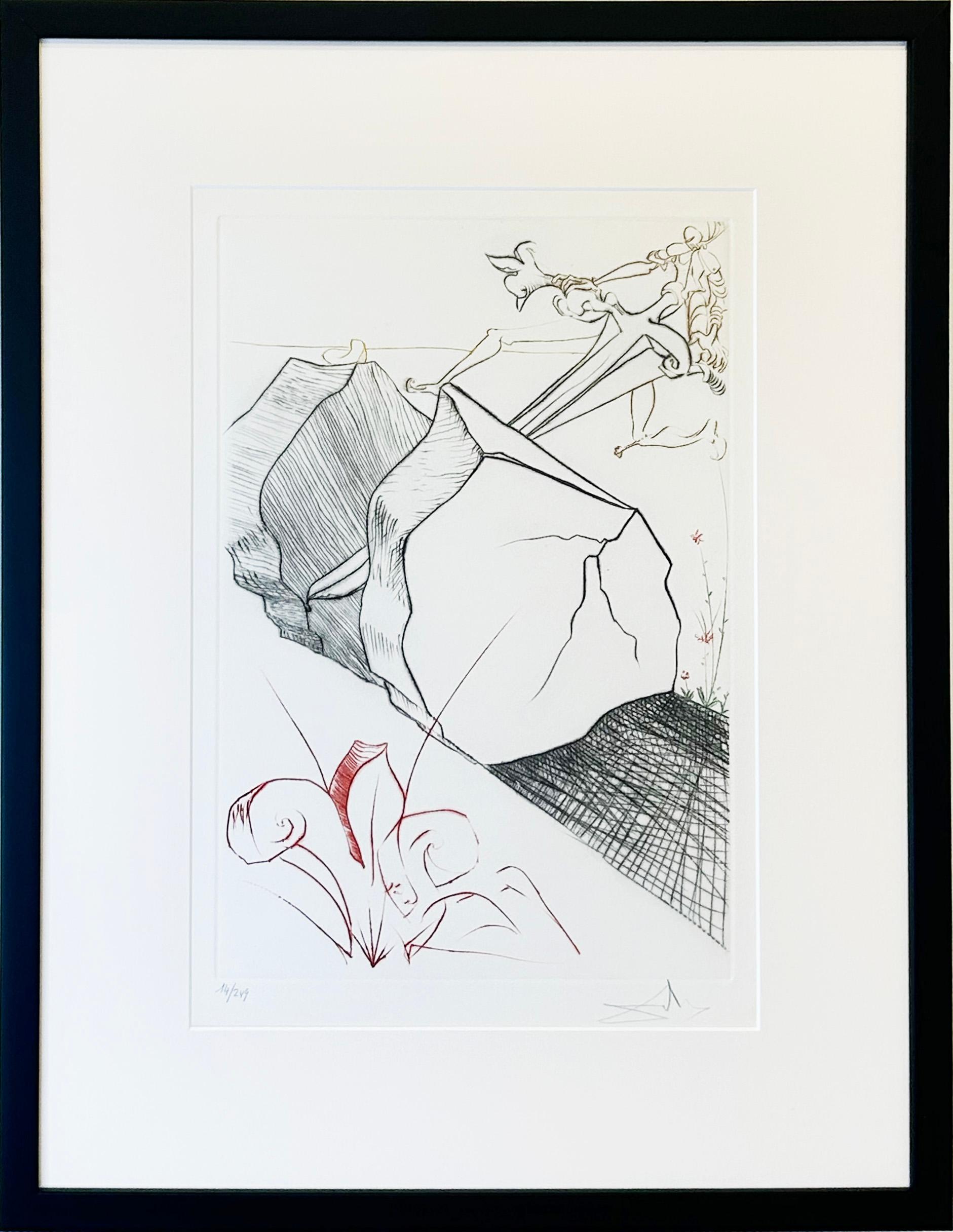 The Marvelous Steps - Print by Salvador Dalí