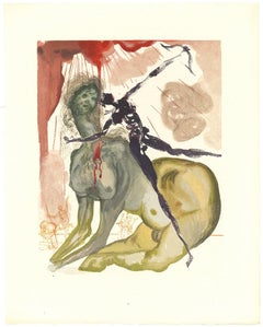 The Minoraur - Original Woodcut Print by Salvador Dalì - 1963