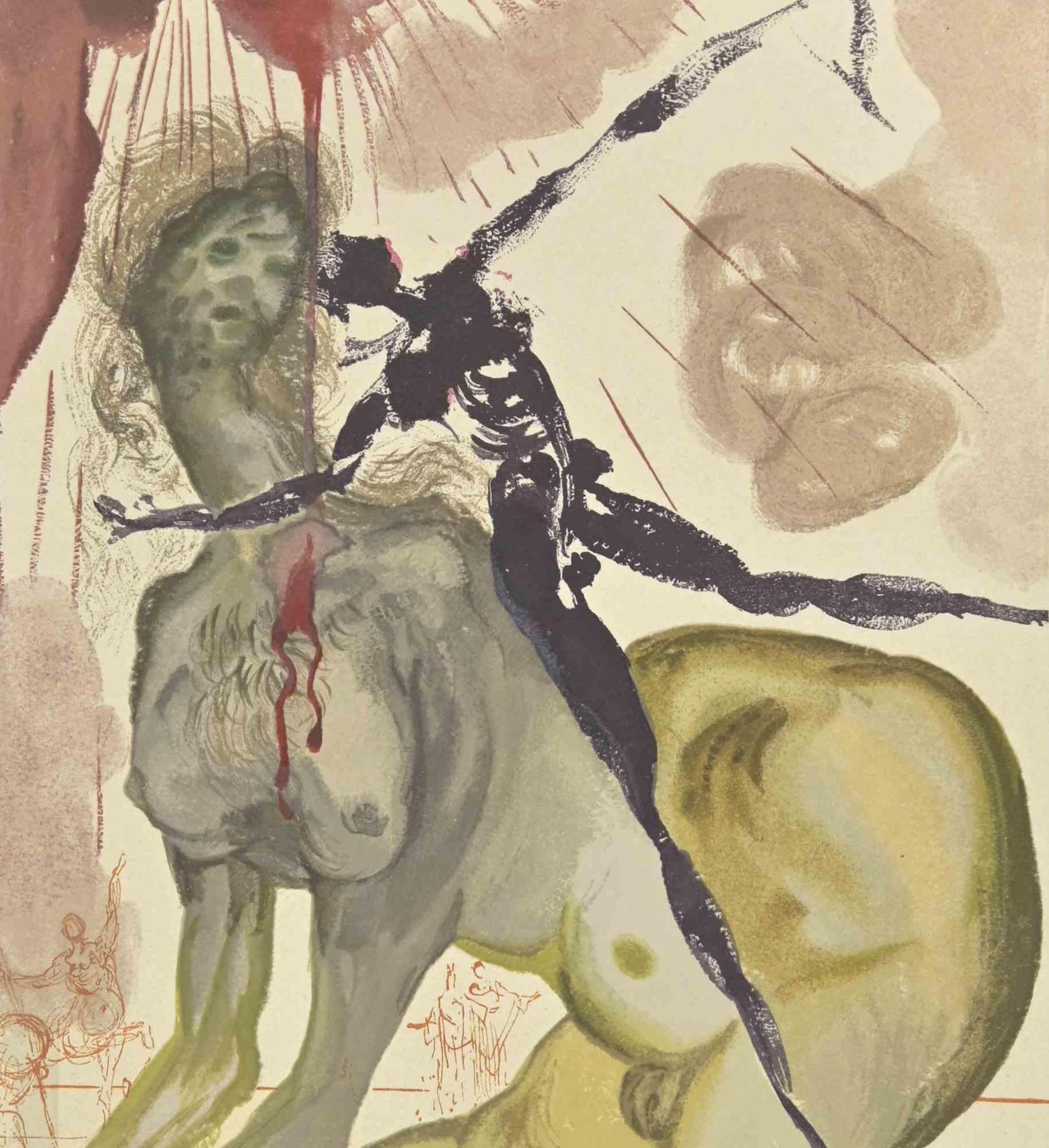 The Minotaur – Holzschnitt  - 1963 (Surrealismus), Print, von Salvador Dalí