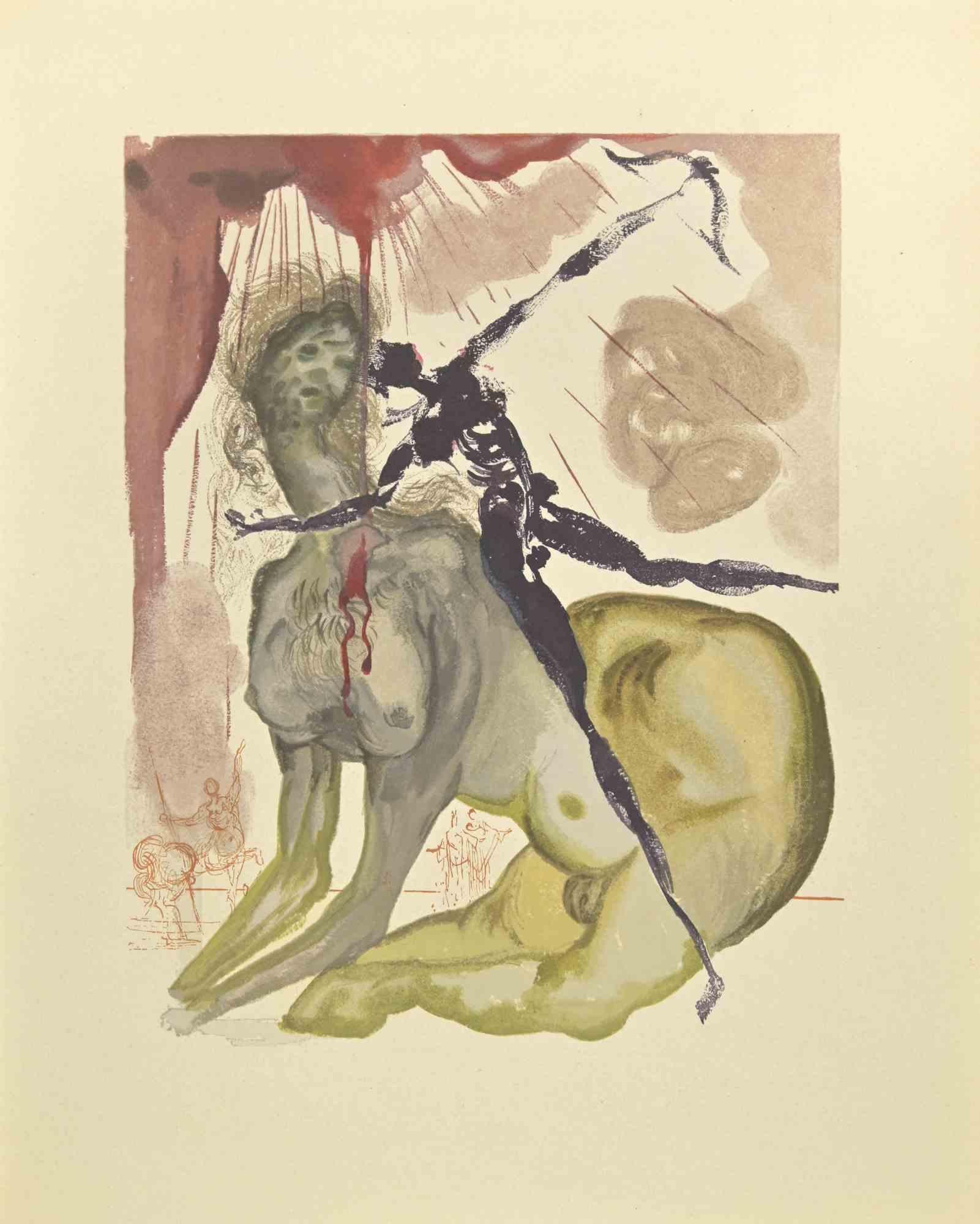 Salvador Dalí Figurative Print – The Minotaur – Holzschnitt  - 1963