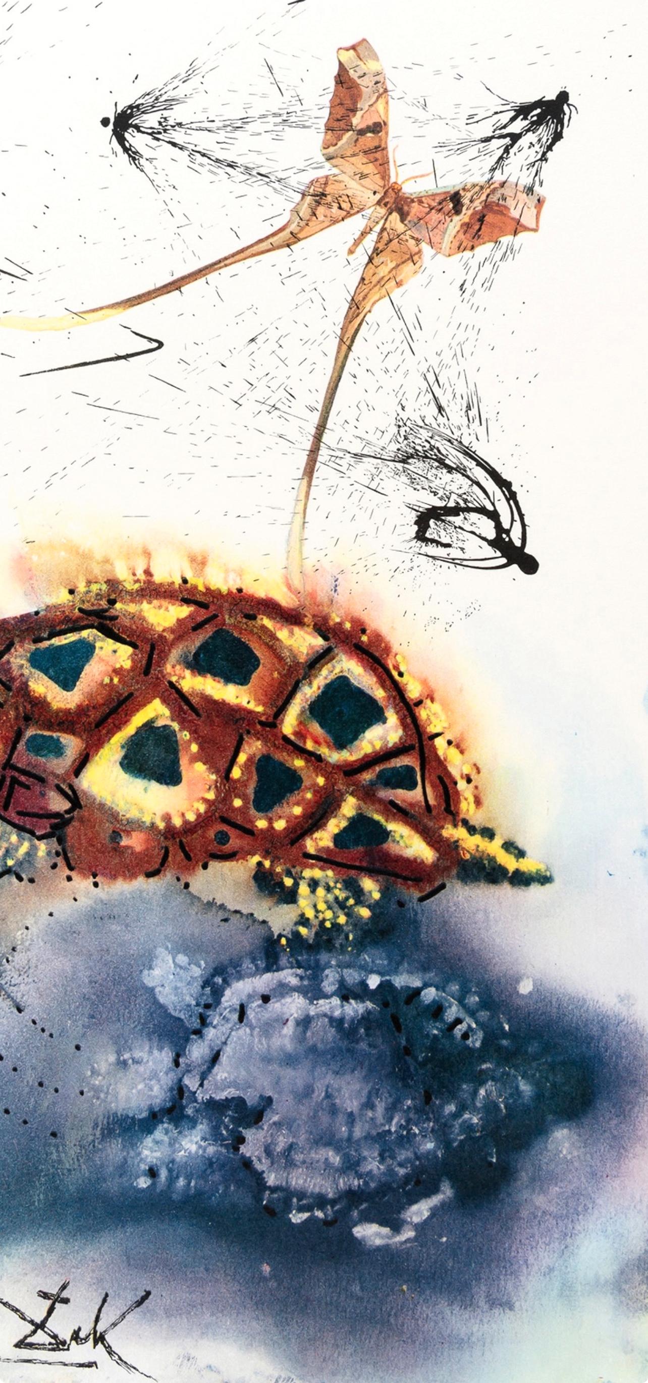 The Mock Turtle's Story (Field 69-5, A-M), Alice's Adventures in Wonderland - Gray Figurative Print by Salvador Dalí