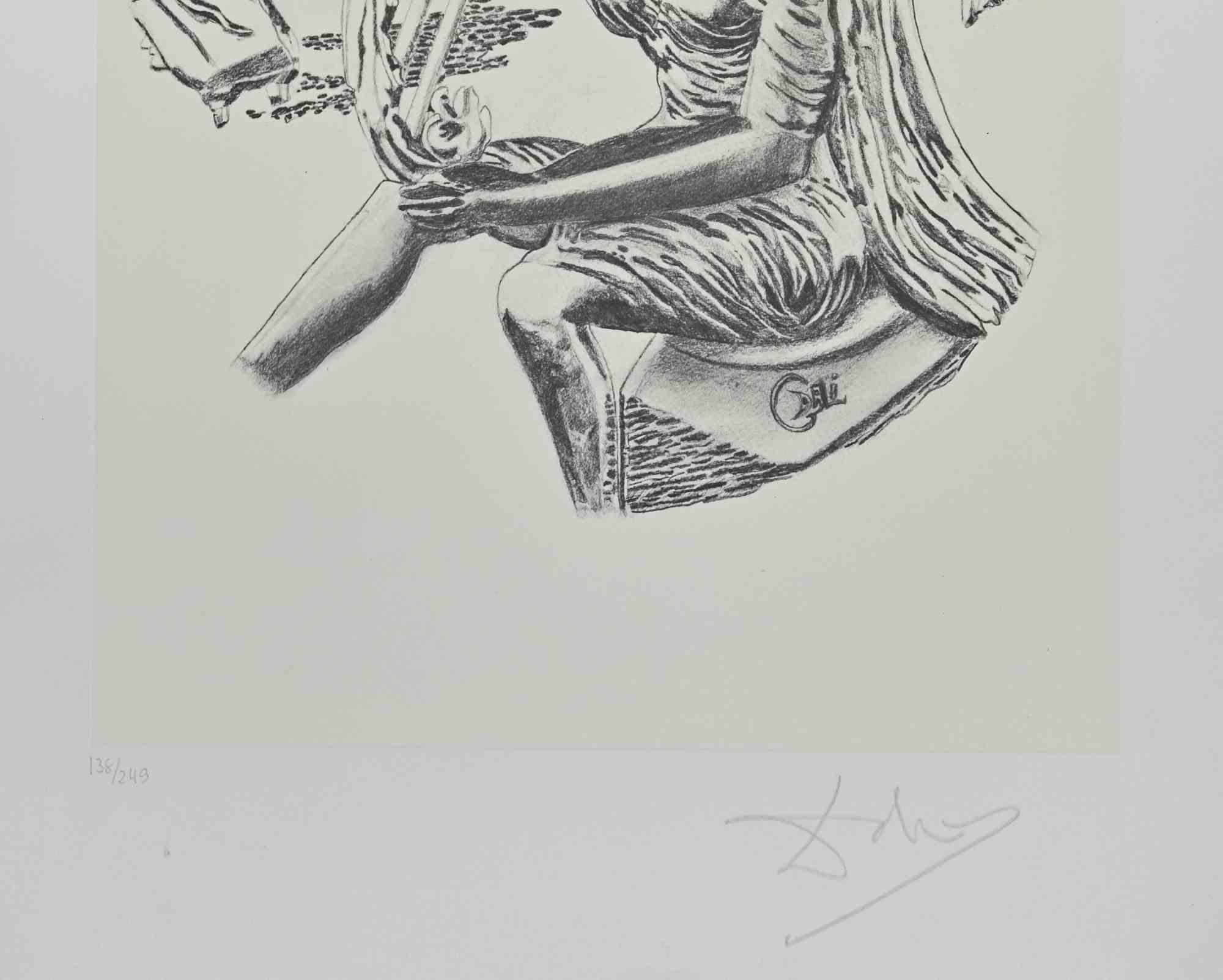 La Música - Litografía - 1980 - Print de Salvador Dalí