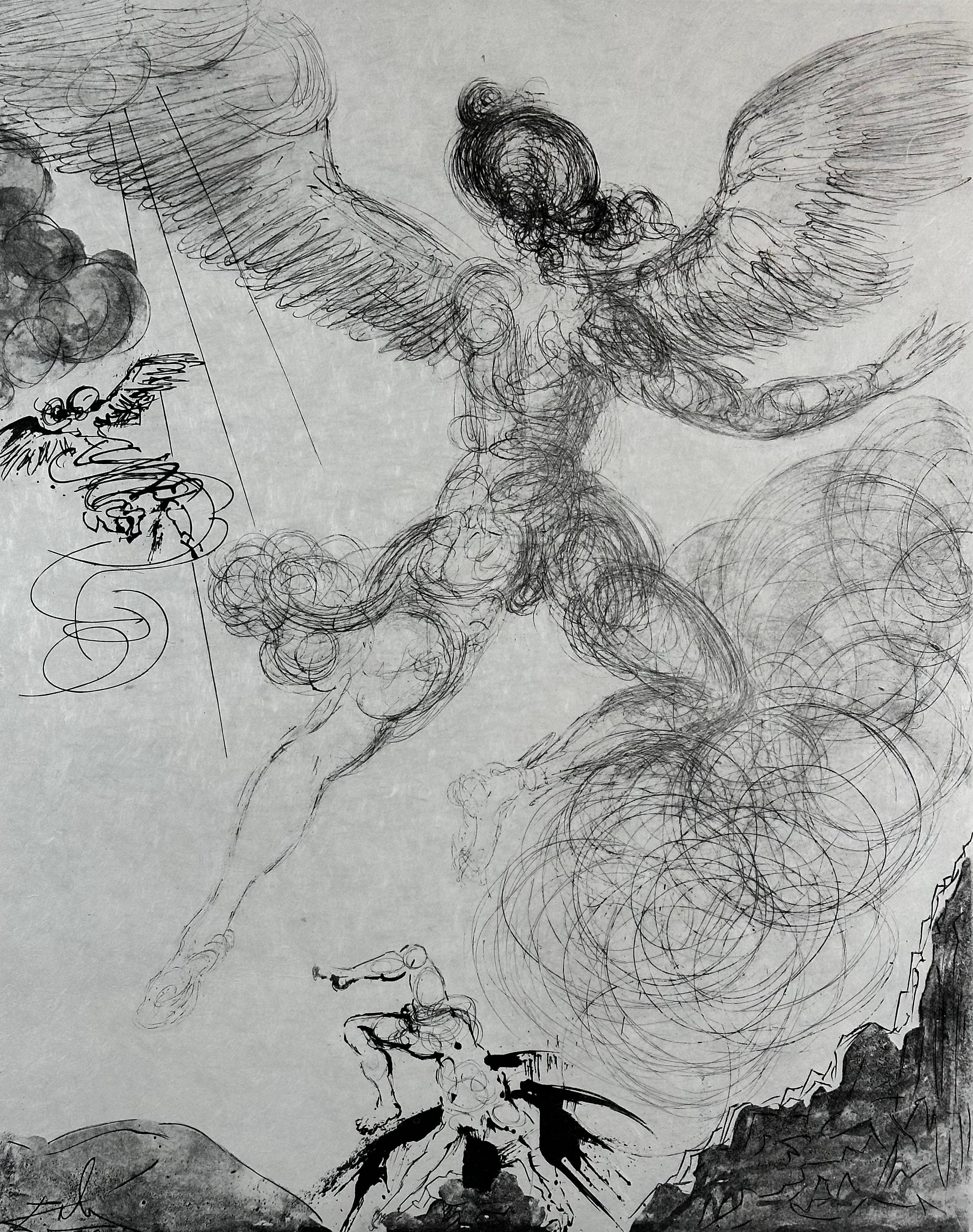 La mitologia di Icaro - Print di Salvador Dalí