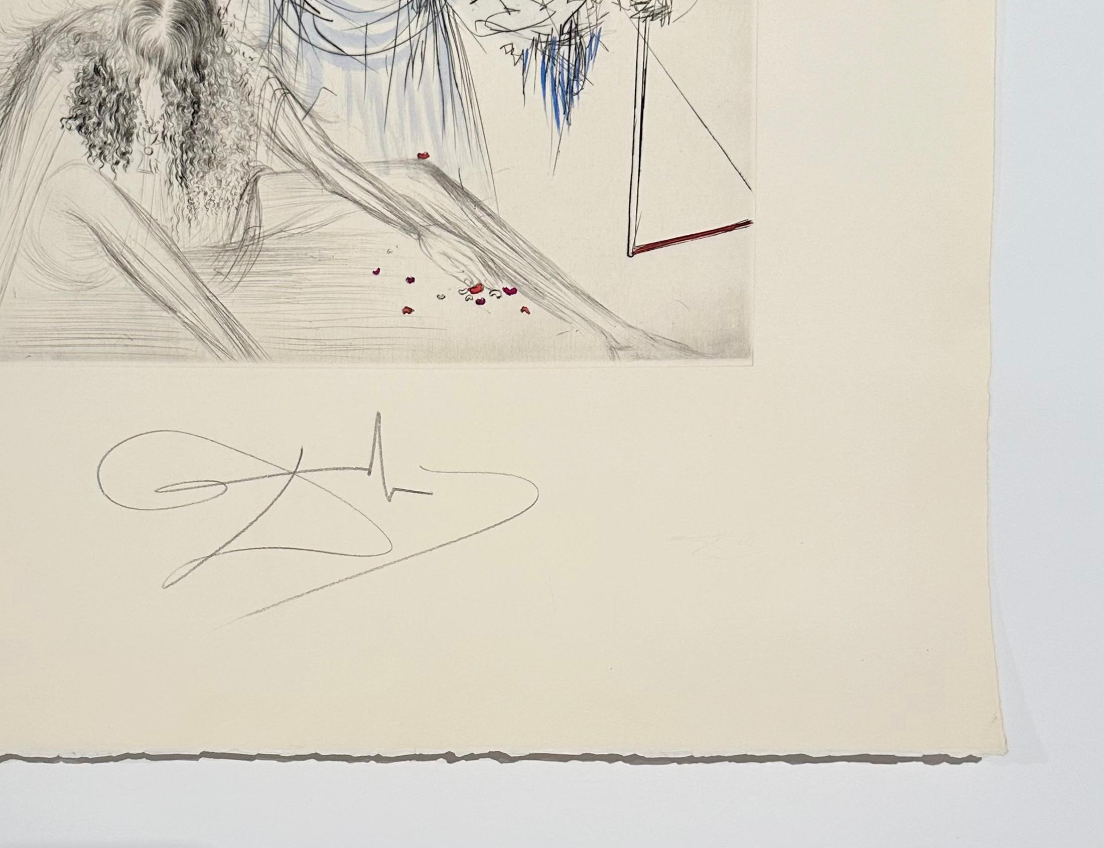 Il vecchio hippie, da The Hippies - Print Surrealismo di Salvador Dalí