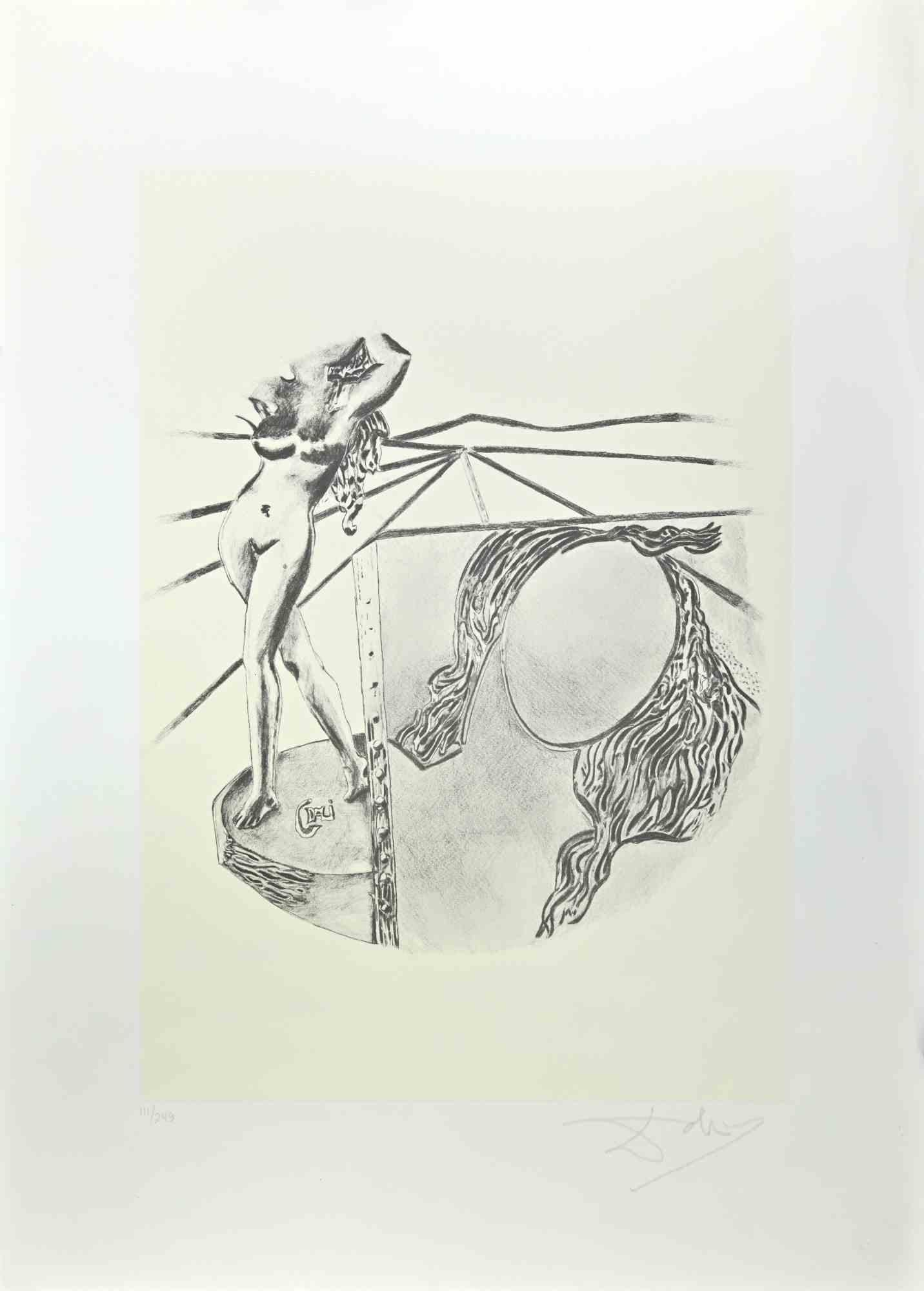 Print de Salvador Dalí - La Pintura - Litografía - 1980