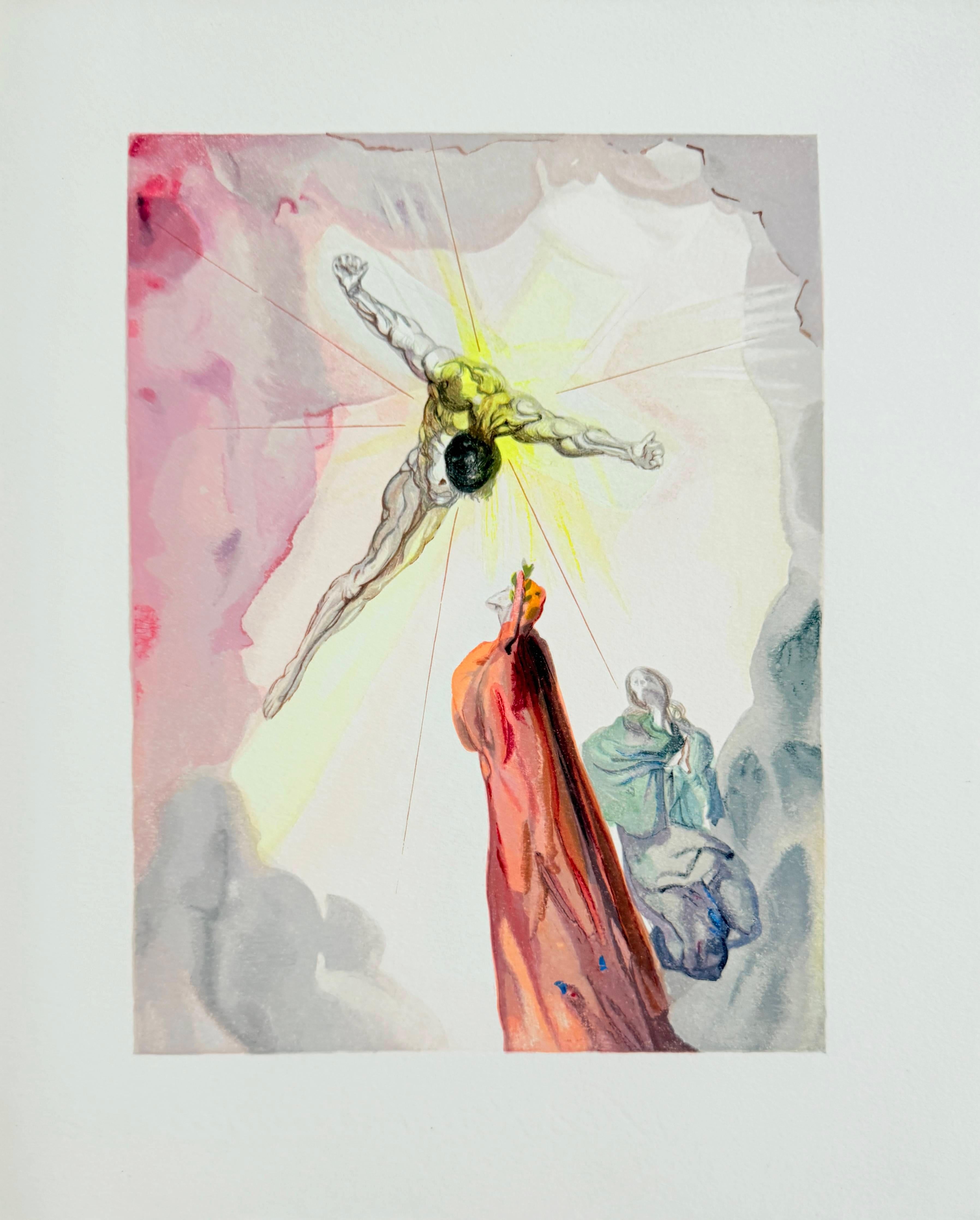 The Paradise, Canto 14 - Apparition du Christ - Modern Art by Salvador Dalí
