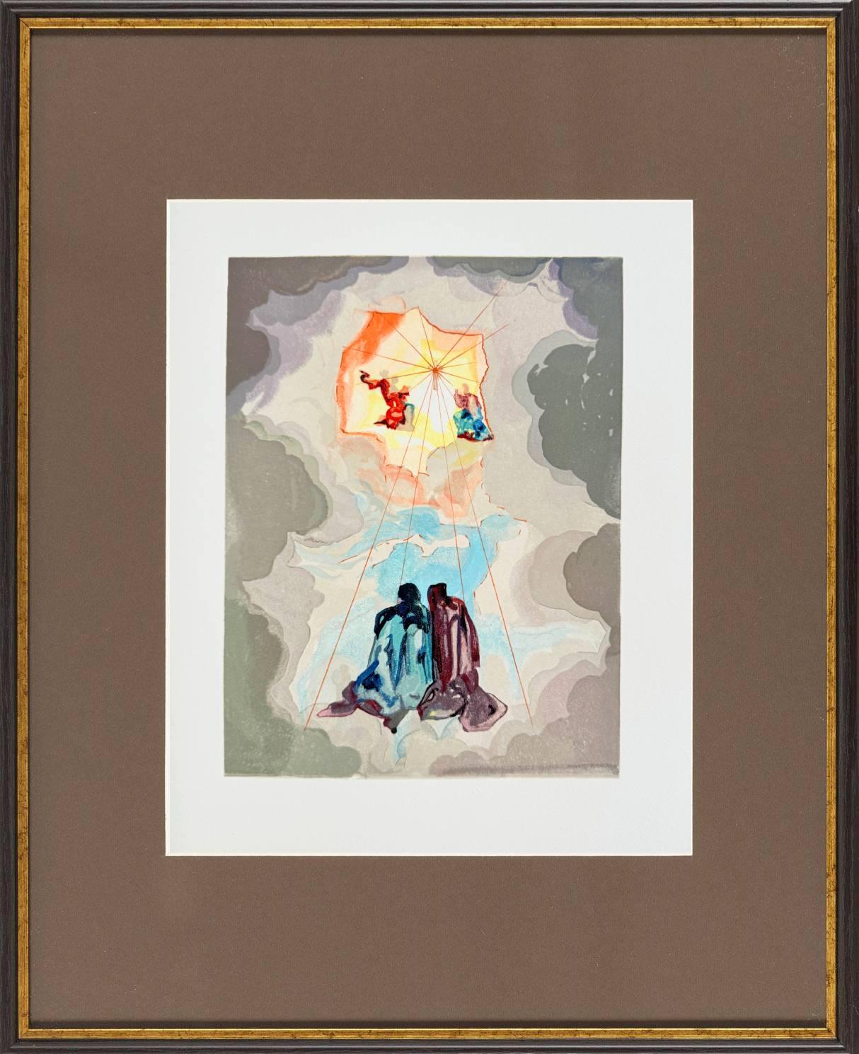 The Paradise, Canto 15 - Dante's Ecstasy - Print by Salvador Dalí