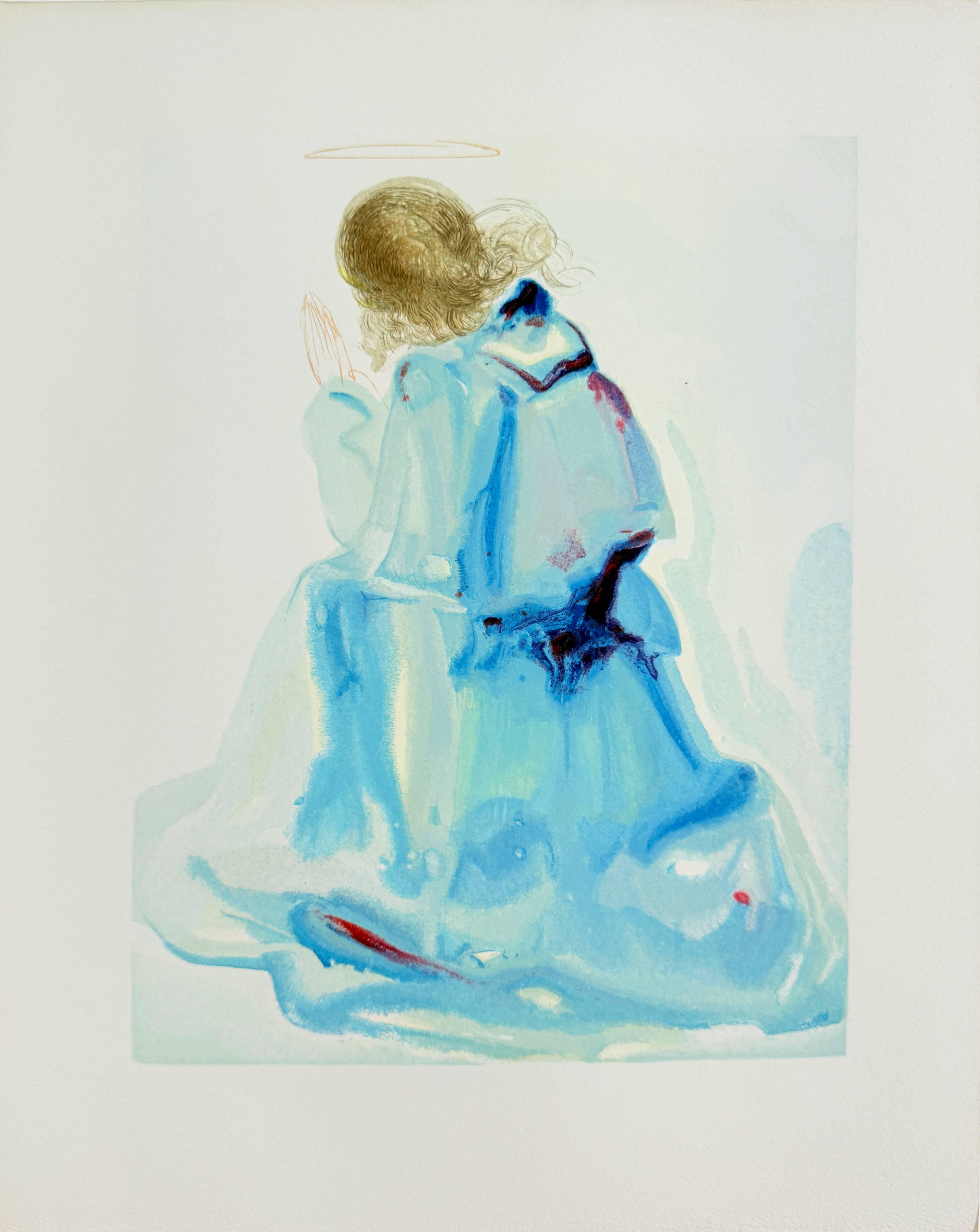 The Paradise, Canto 2 - The Angel - Modern Art by Salvador Dalí
