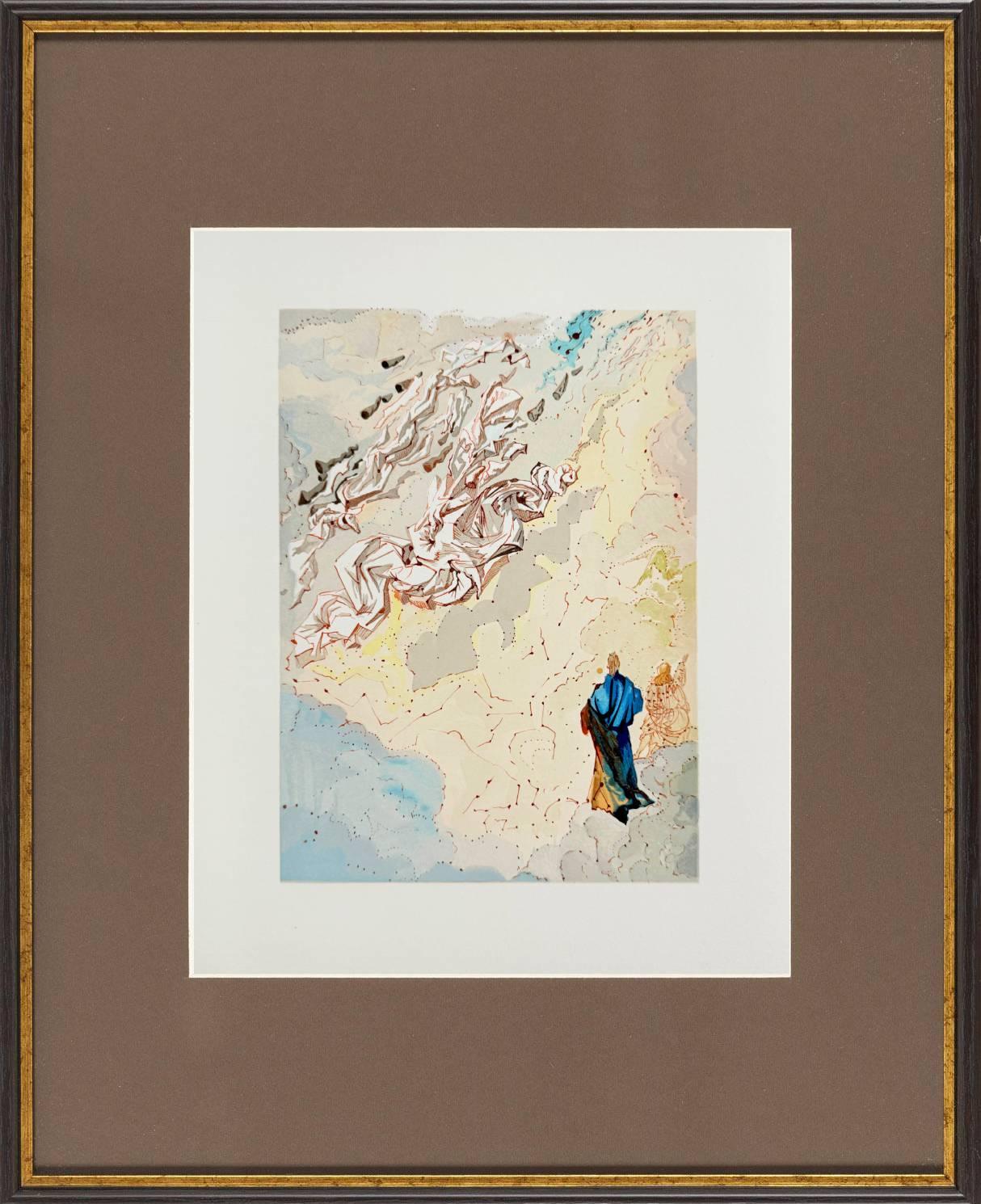 The Paradise, Canto 20 - The Sixth Sphere of Jupiter - Print by Salvador Dalí