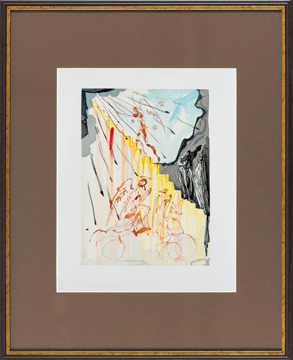 The Paradise, Canto 21 - Preparation for Final Prayer - Art by Salvador Dalí