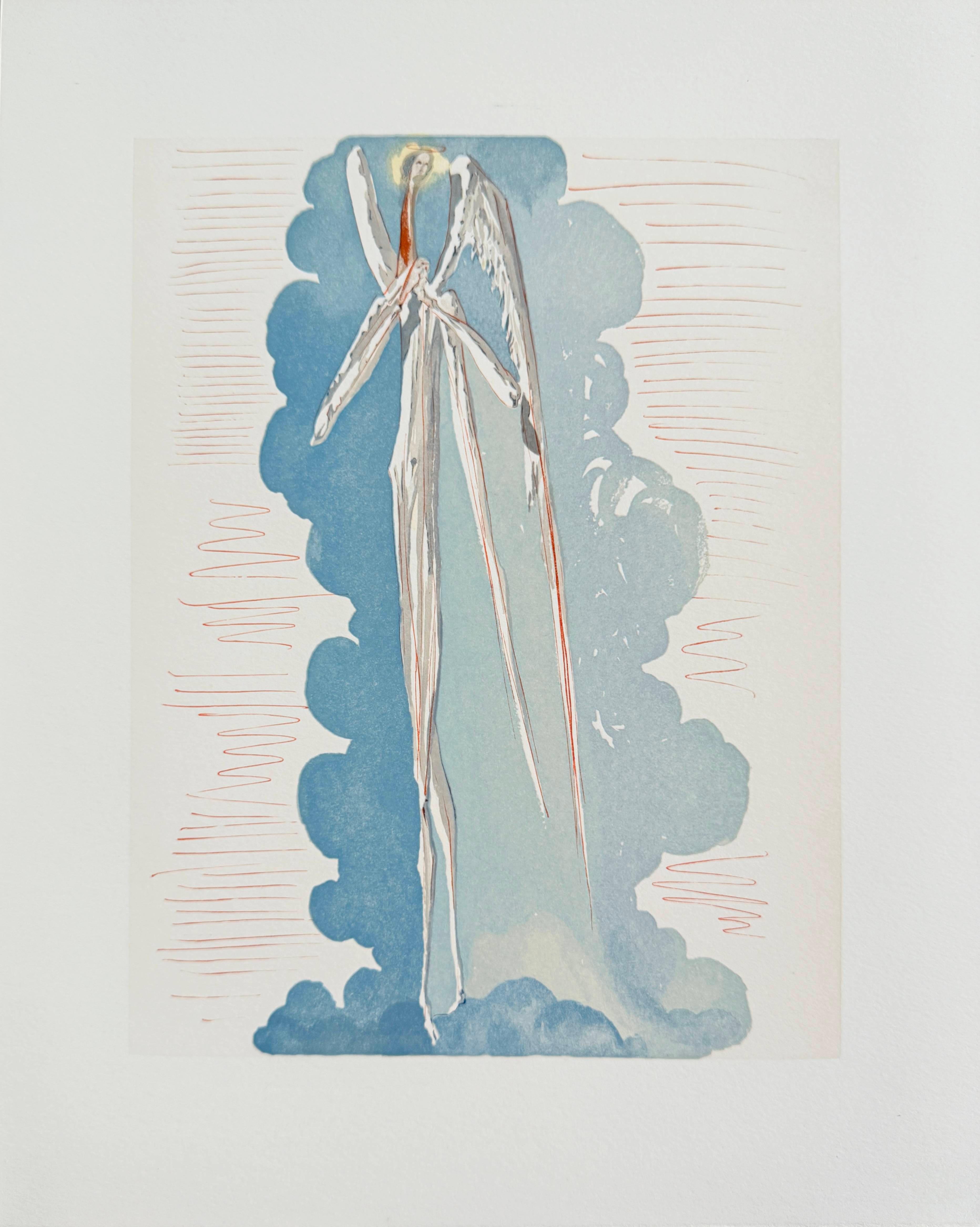 The Paradise, Canto 22 - The Angel of the Seventh Sphere - Modern Art by Salvador Dalí