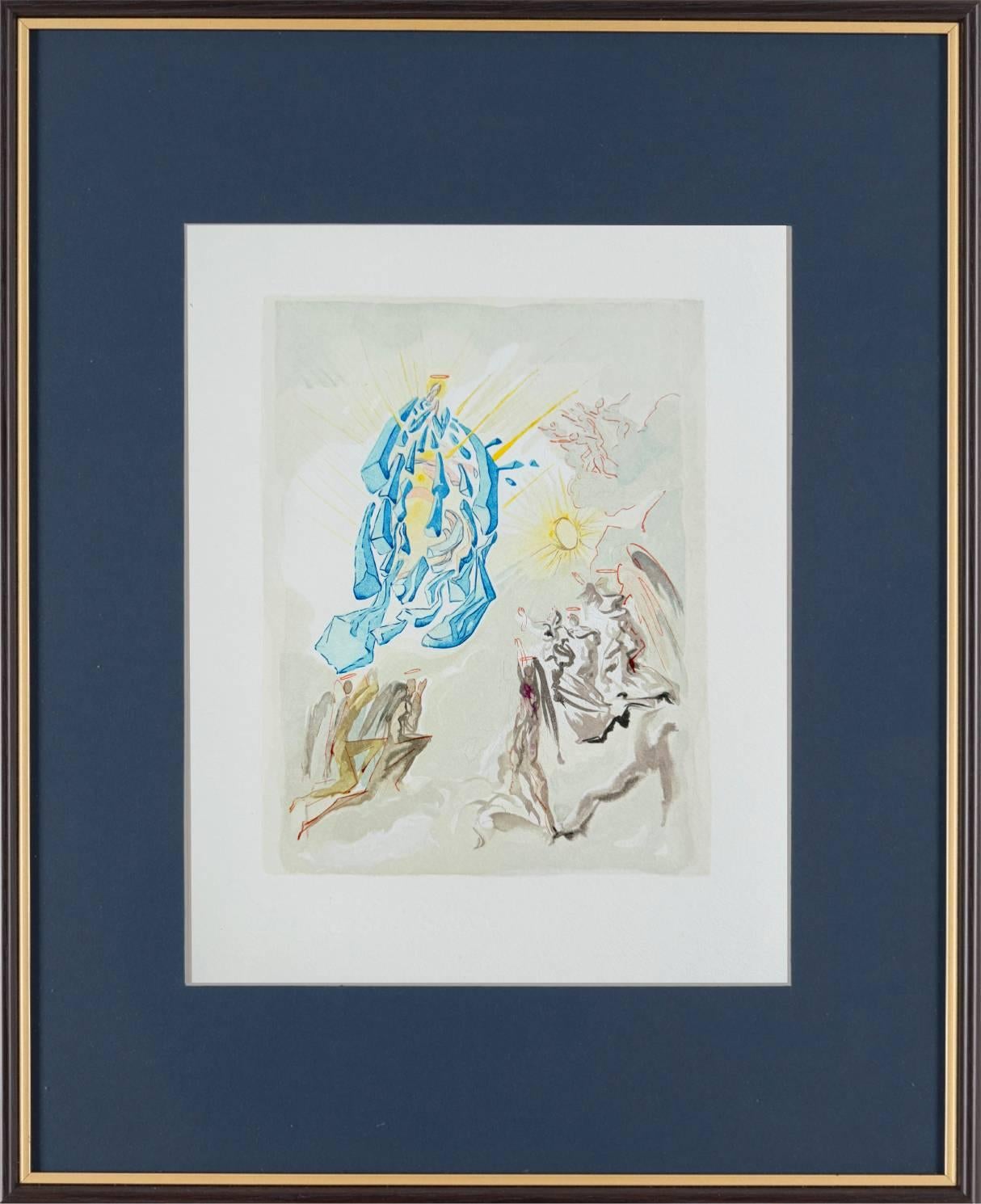 The Paradise, Canto 26 - Dante Recovers his Sight - Print by Salvador Dalí