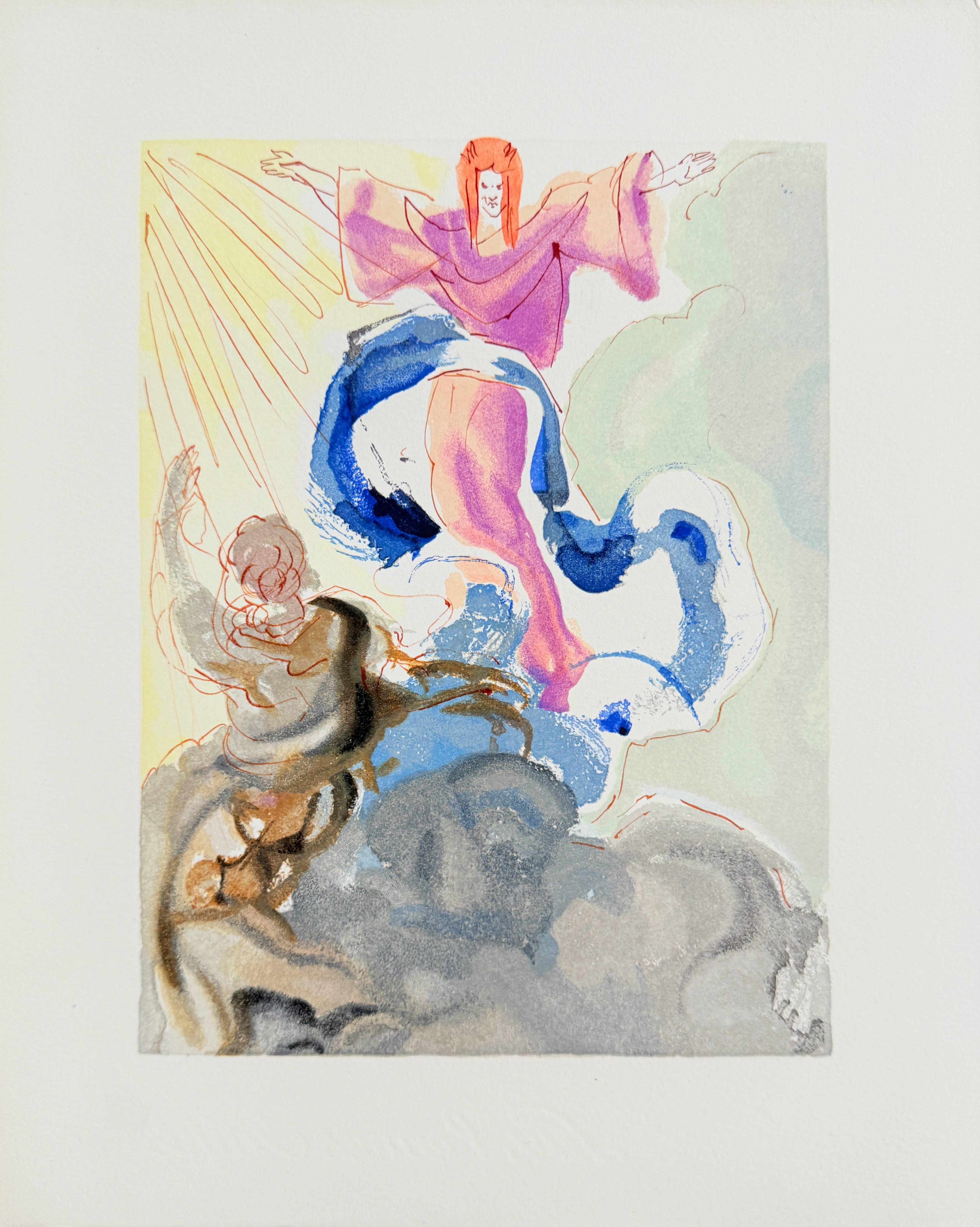 The Paradise, Canto 3 - The First Sphere - Modern Art by Salvador Dalí