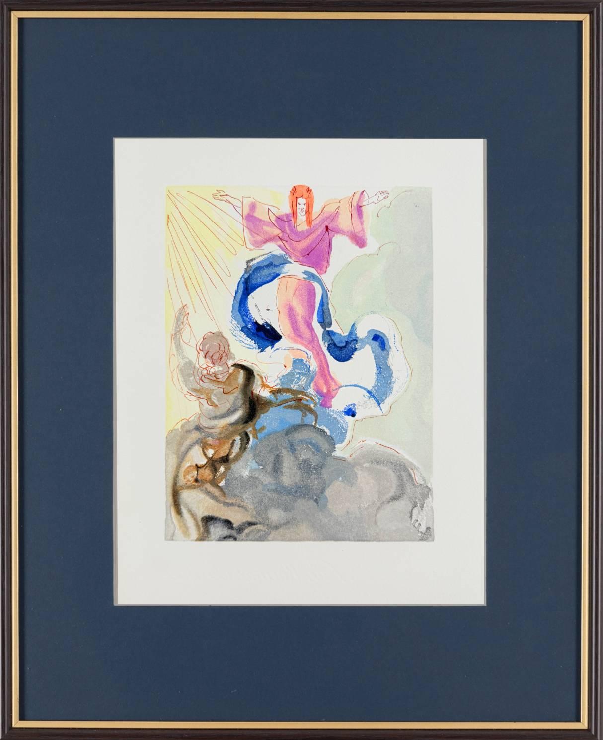 The Paradise, Canto 3 - The First Sphere - Print by Salvador Dalí