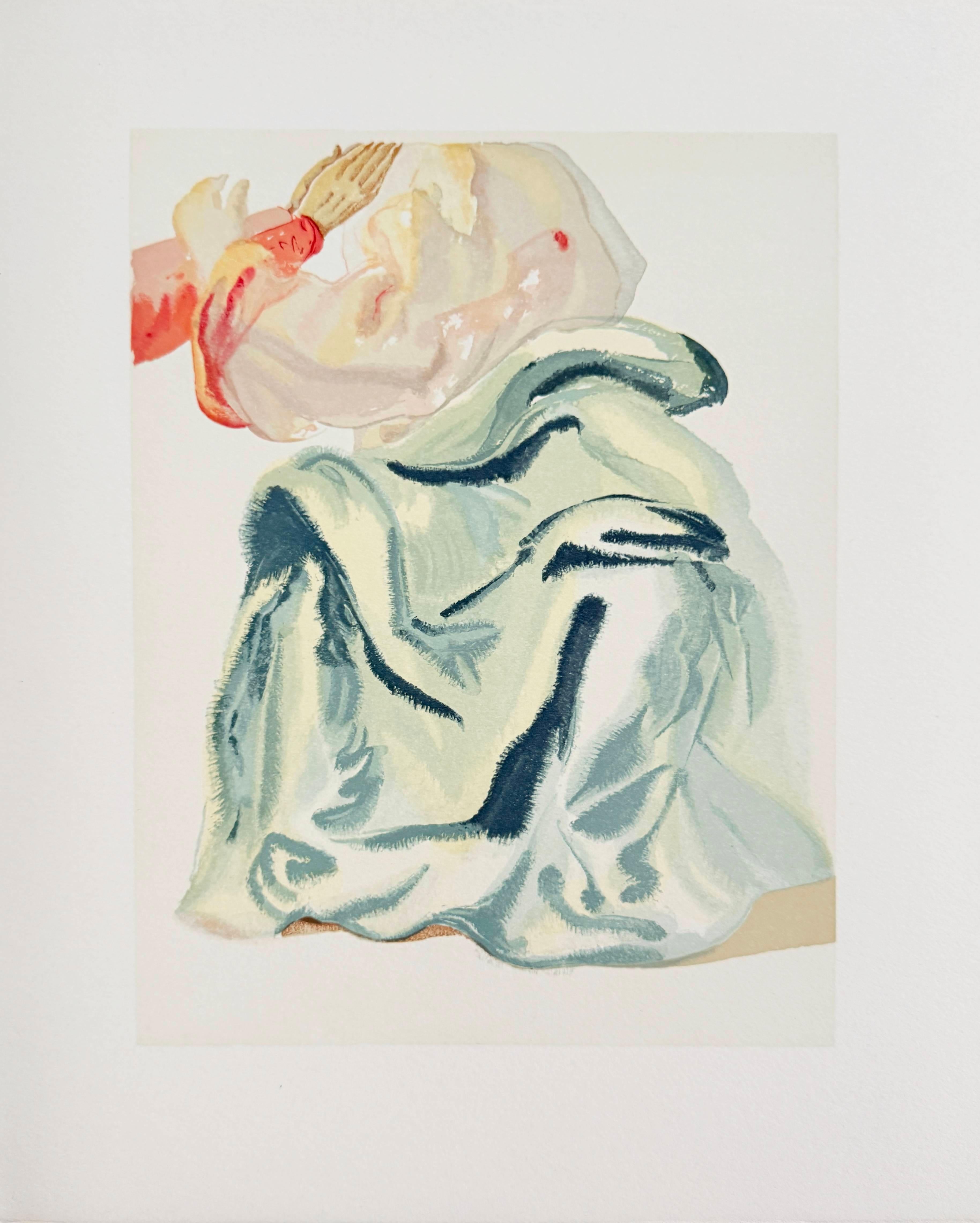 The Paradise, Canto 30 - To the Empyrean - Red Print by Salvador Dalí