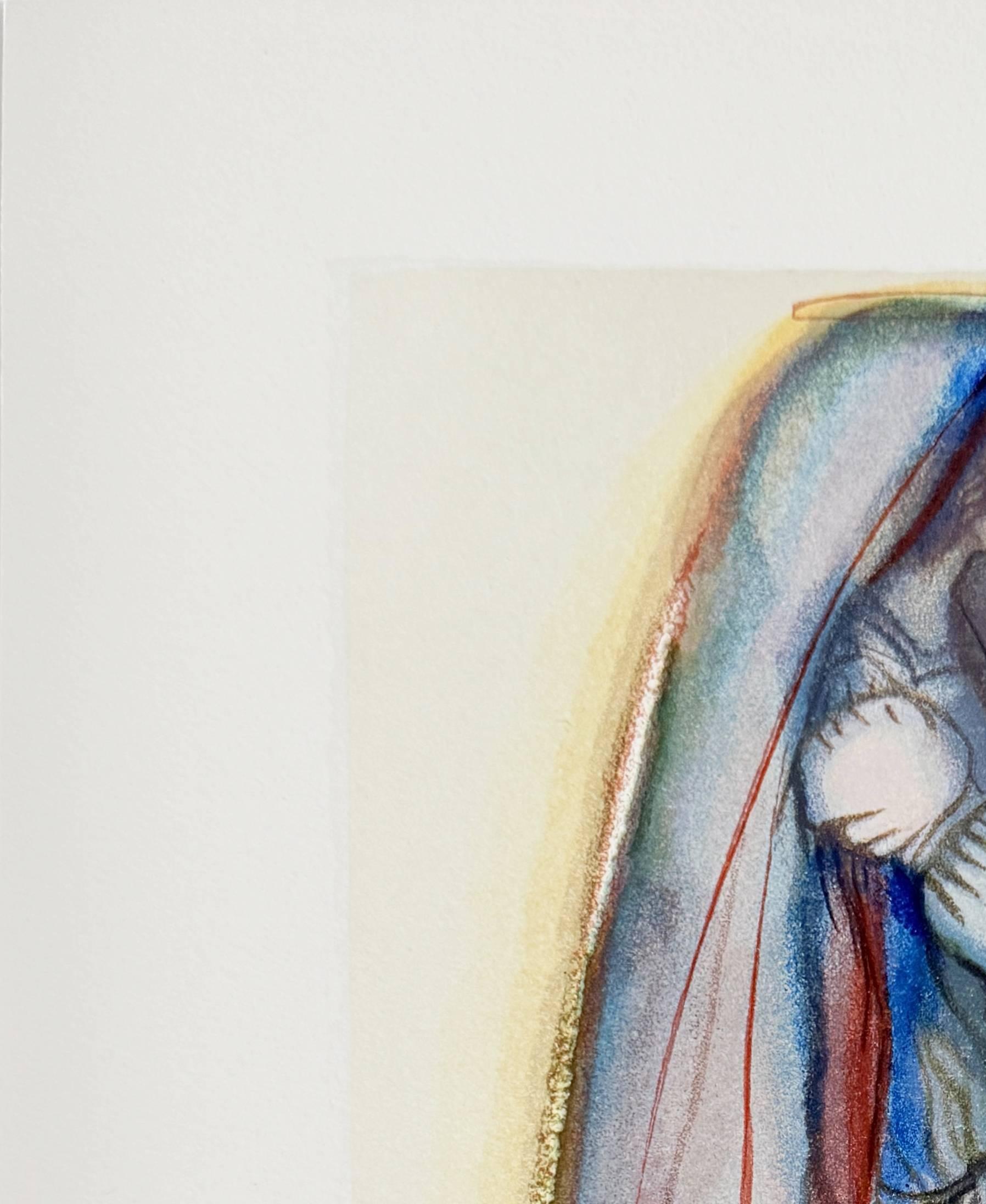 The Paradise, Canto 32 - Preparation for Final Prayer - Modern Print by Salvador Dalí