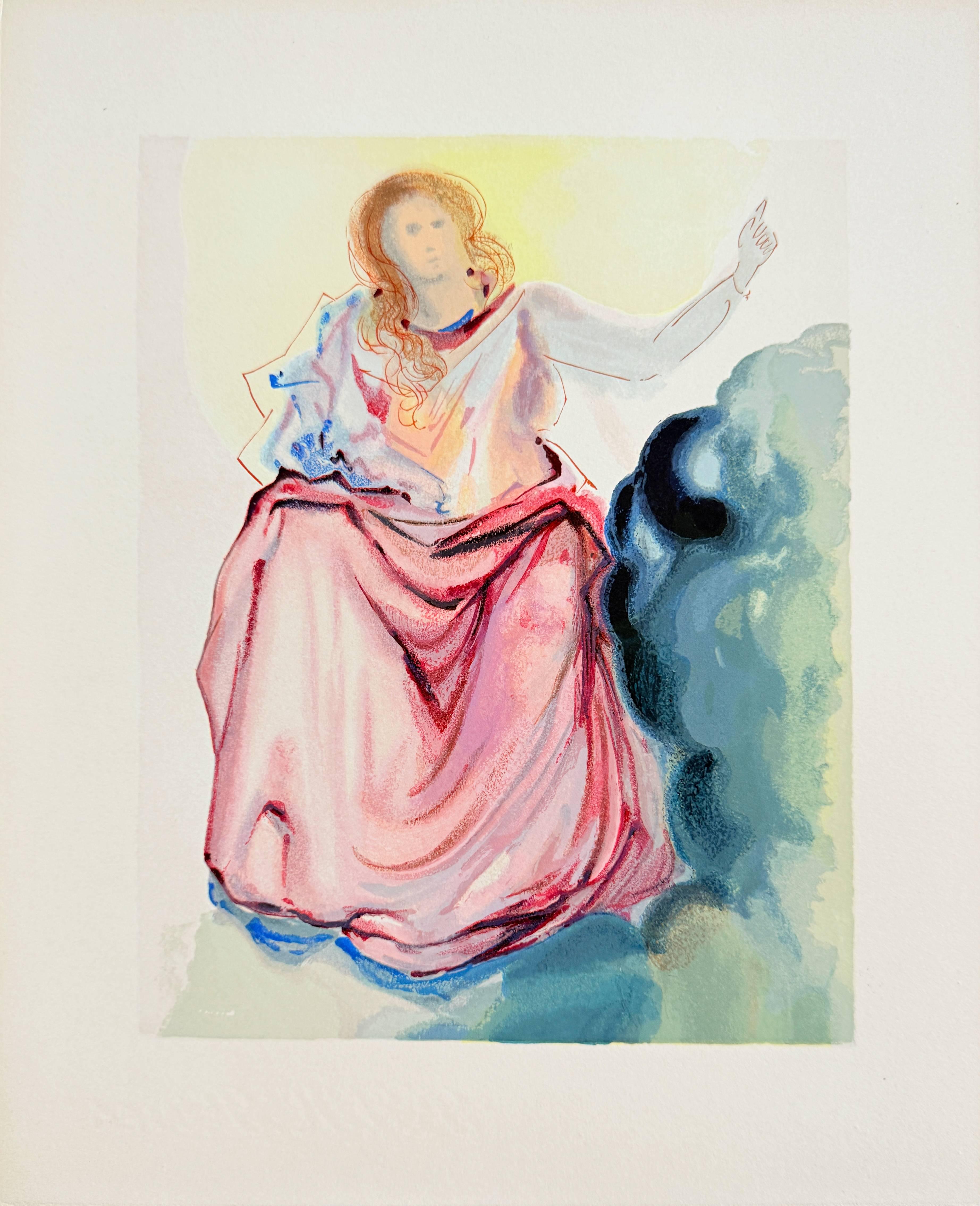 The Paradise, Canto 4 - Beatrice - Modern Art by Salvador Dalí