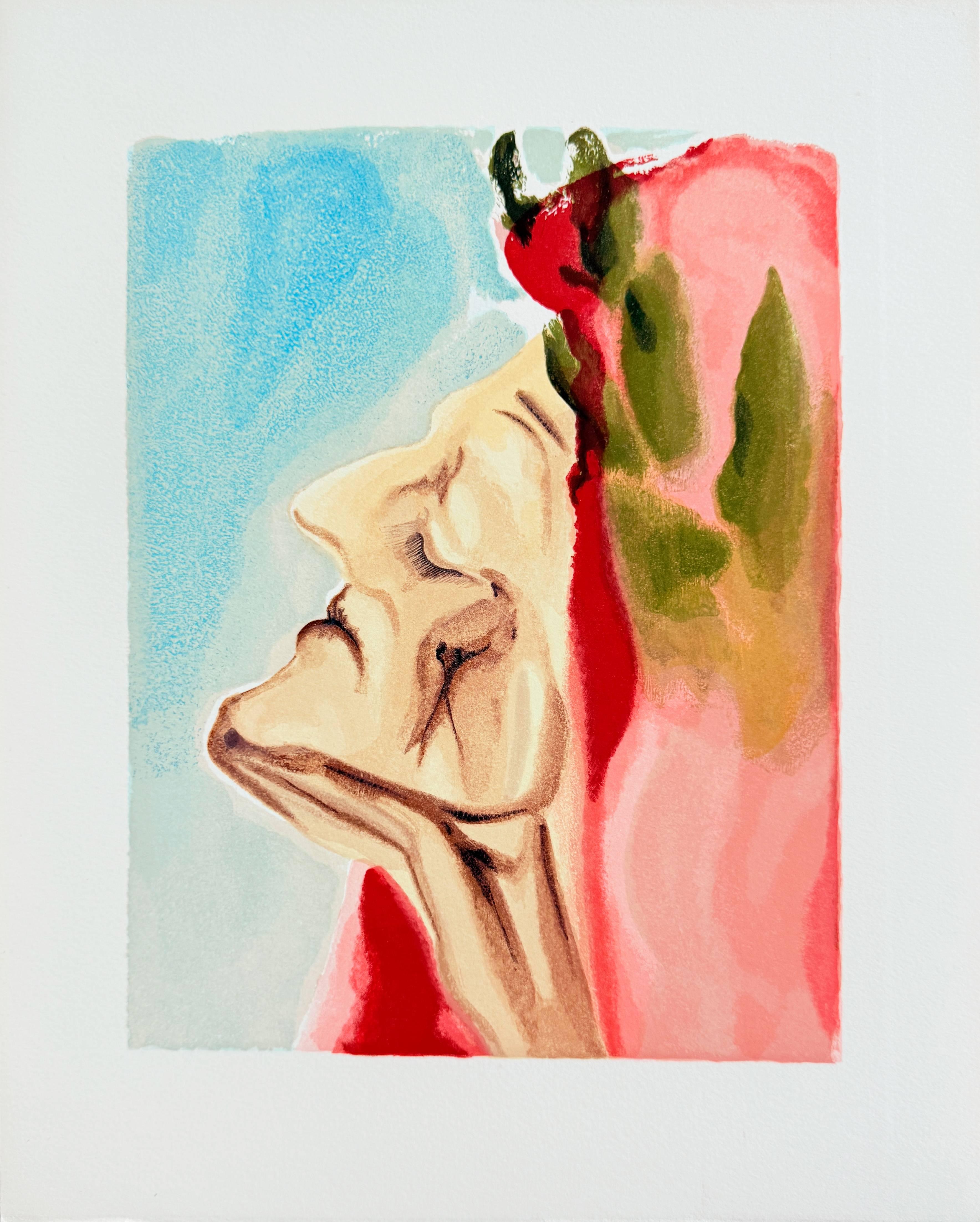 The Paradise, Canto 7 - Le nouveau doute de Dante - Modern Art by Salvador Dalí
