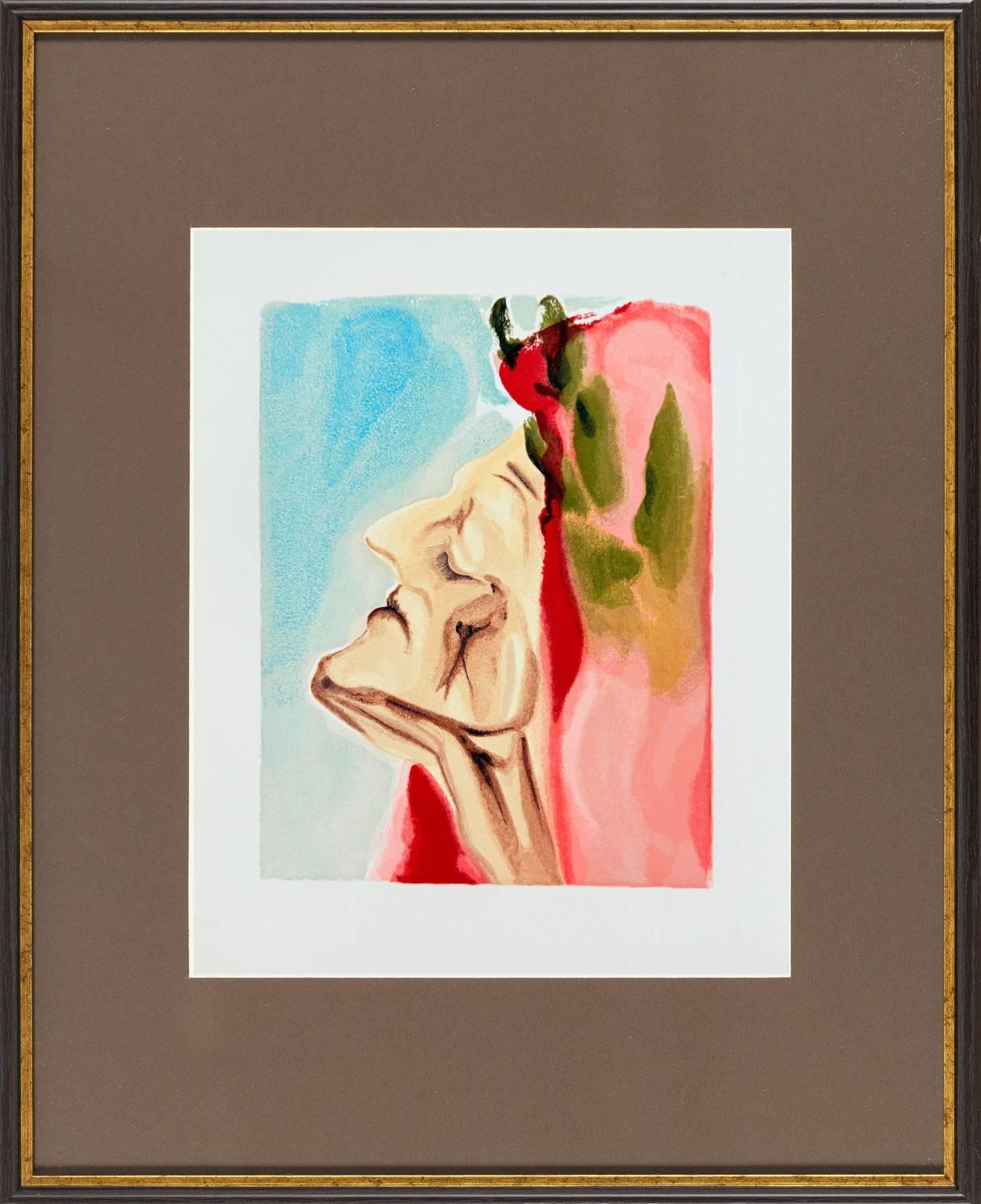 The Paradise, Canto 7 - Le nouveau doute de Dante - Print by Salvador Dalí