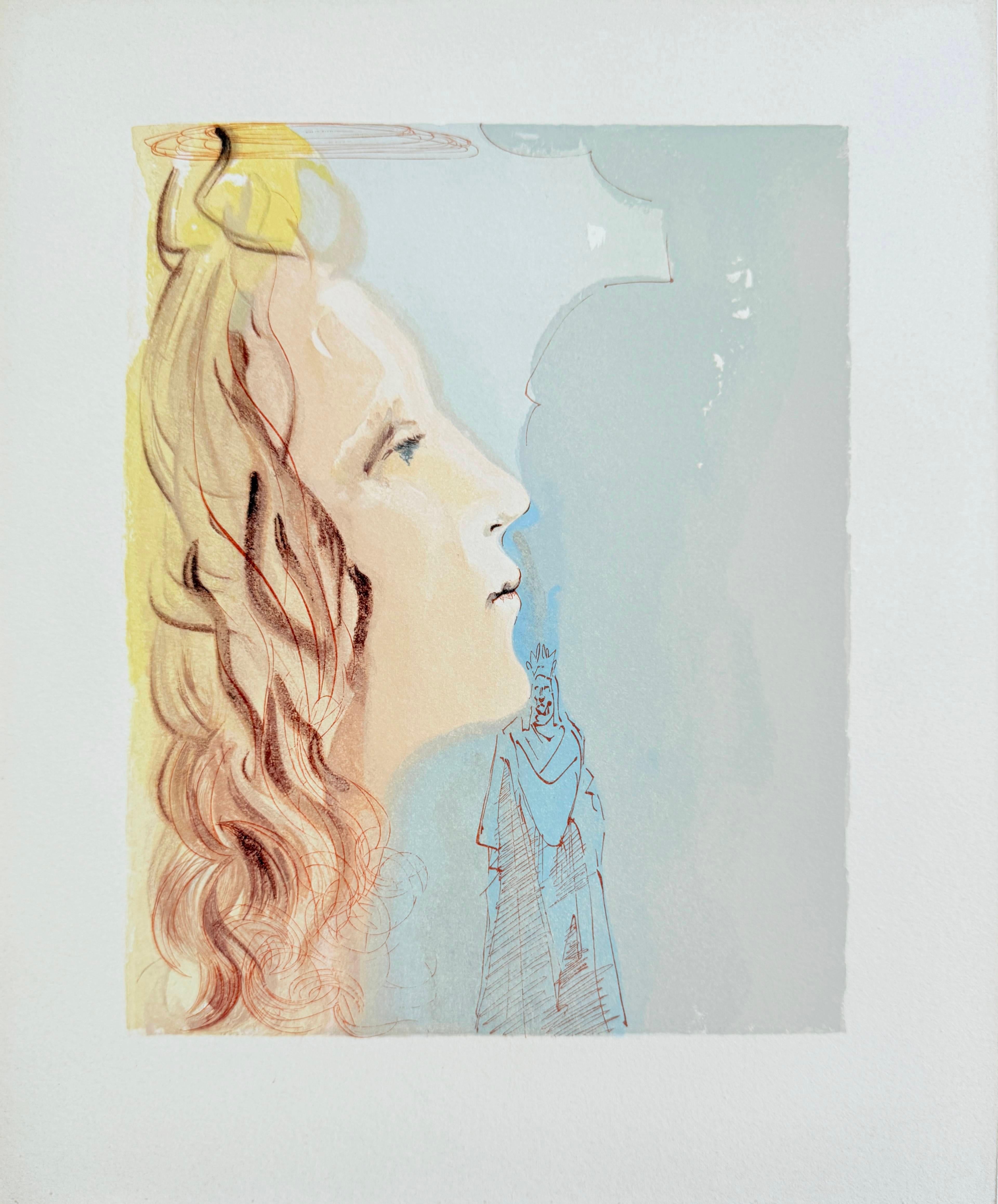 The Paradise, Canto 8 - La plus grande beauté de Béatrice - Modern Art by Salvador Dalí