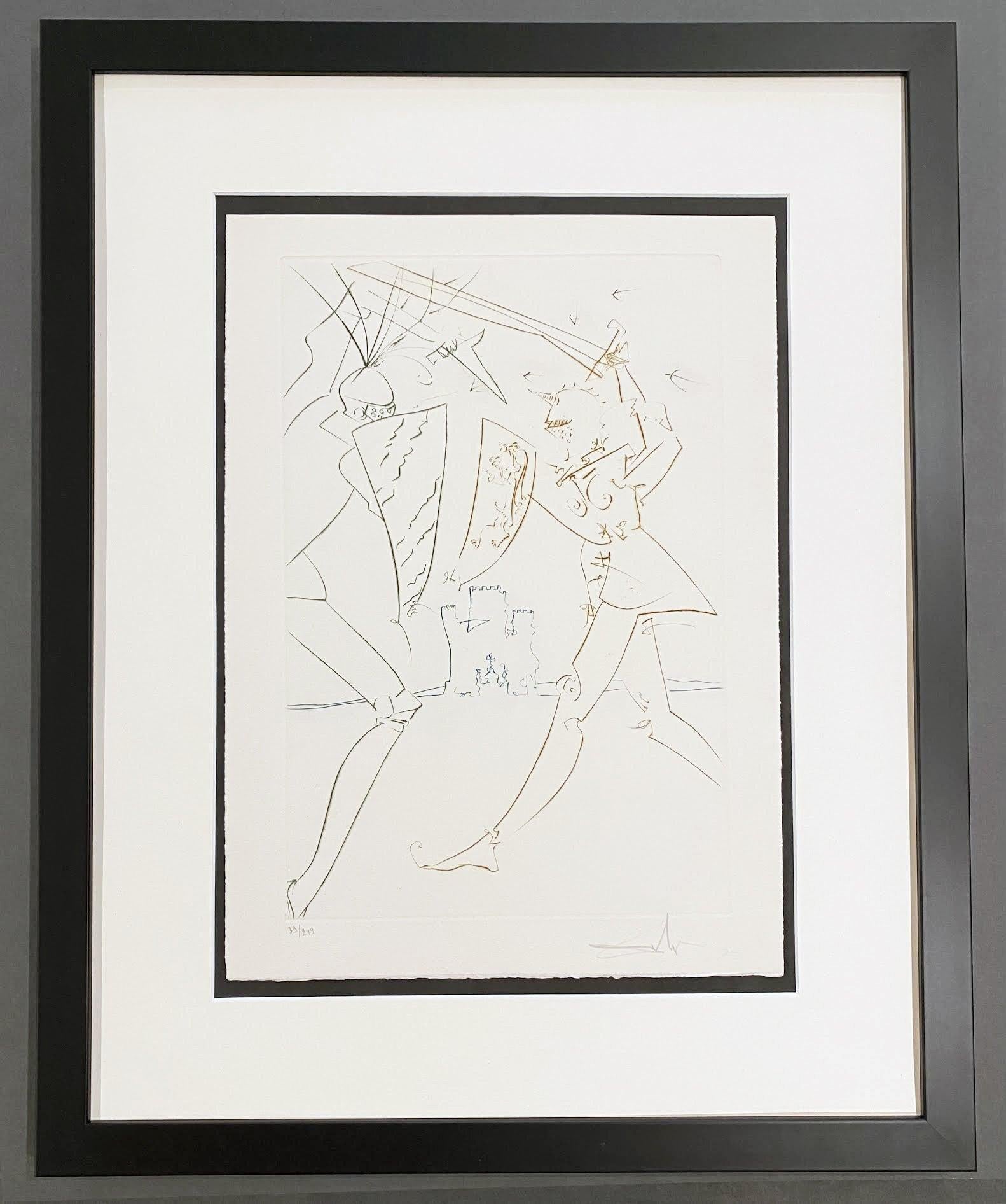 Le passage de Gadalore, de la quête du crépuscule  - Print de Salvador Dalí