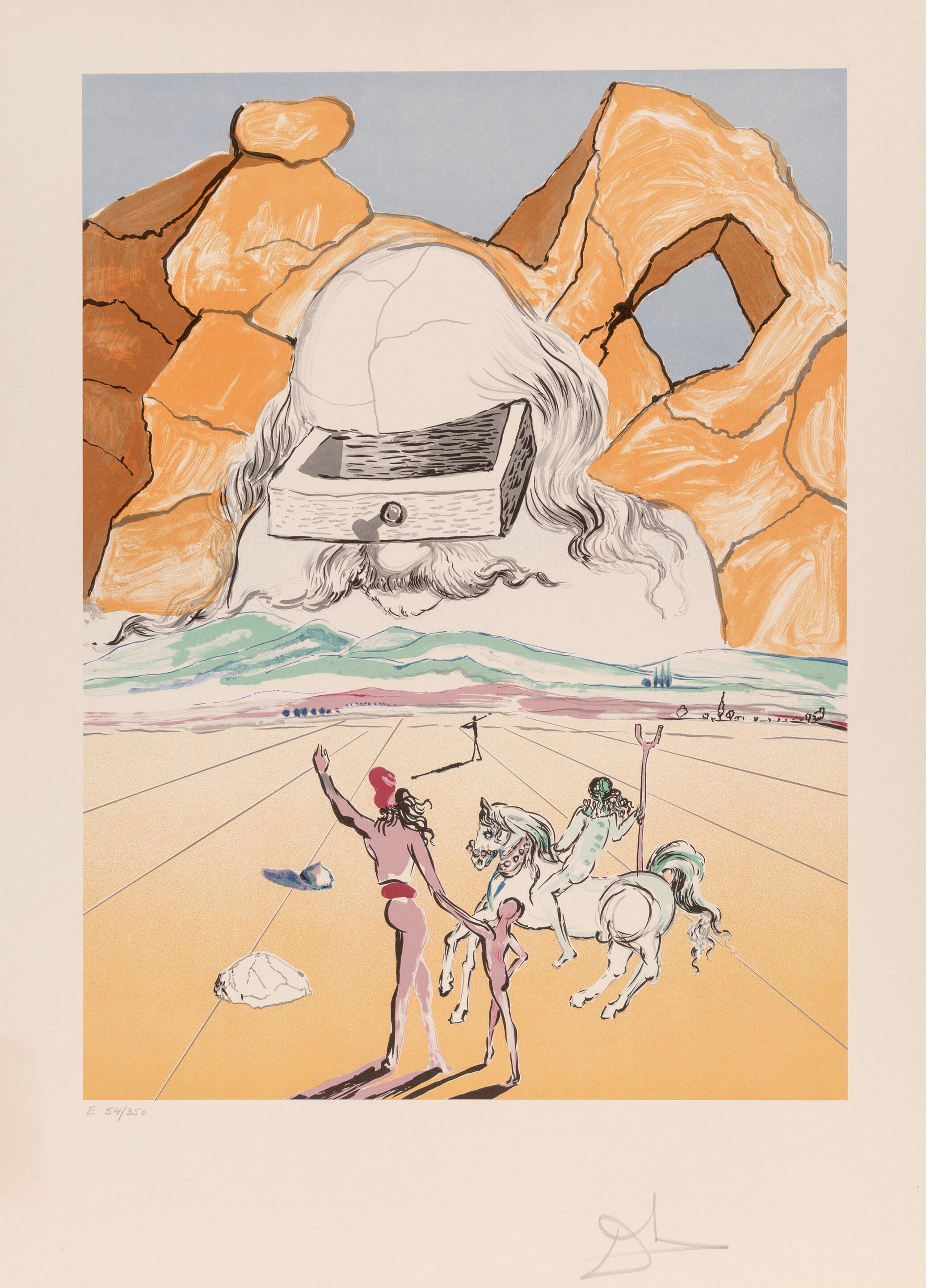 Der Weg zur Weisheit, aus der Retrospektive – Print von Salvador Dalí