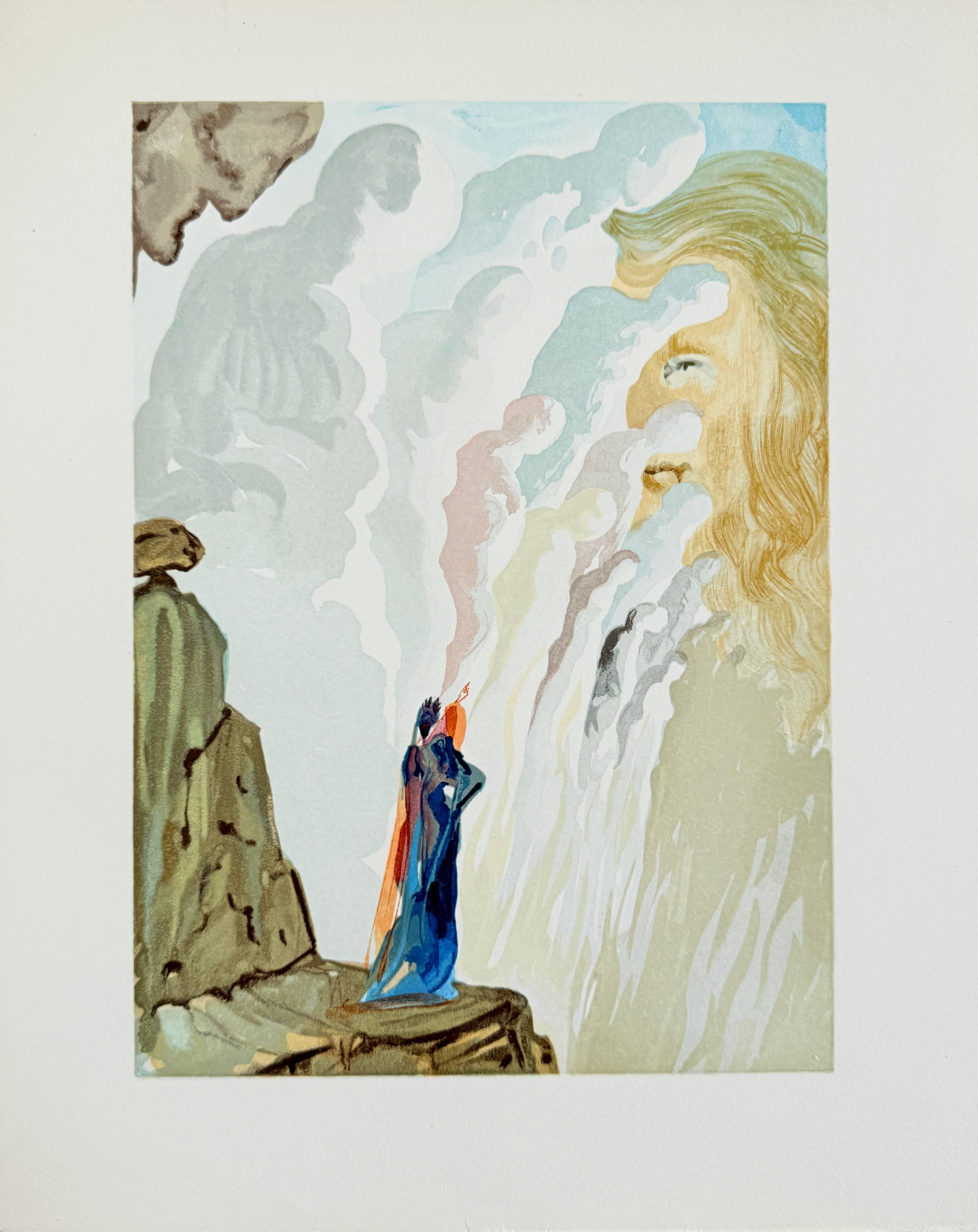 The Purgatory, Canto 12 - La beauté des sculptures - Moderne Print par Salvador Dalí