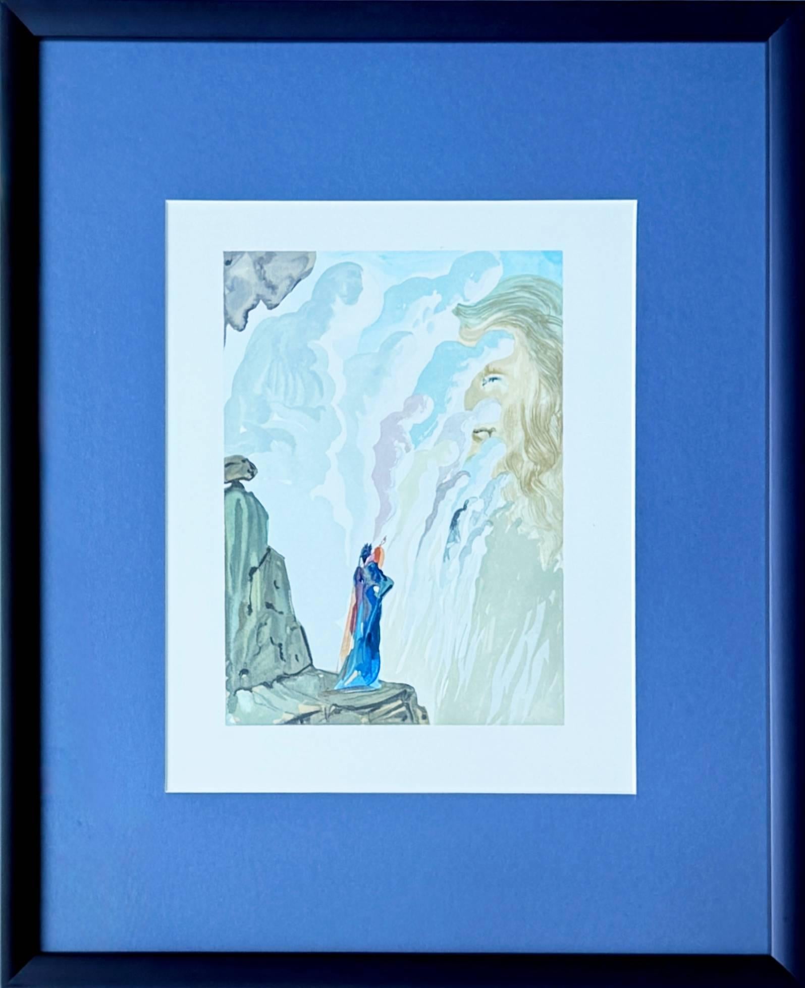 Print Salvador Dalí - The Purgatory, Canto 12 - La beauté des sculptures