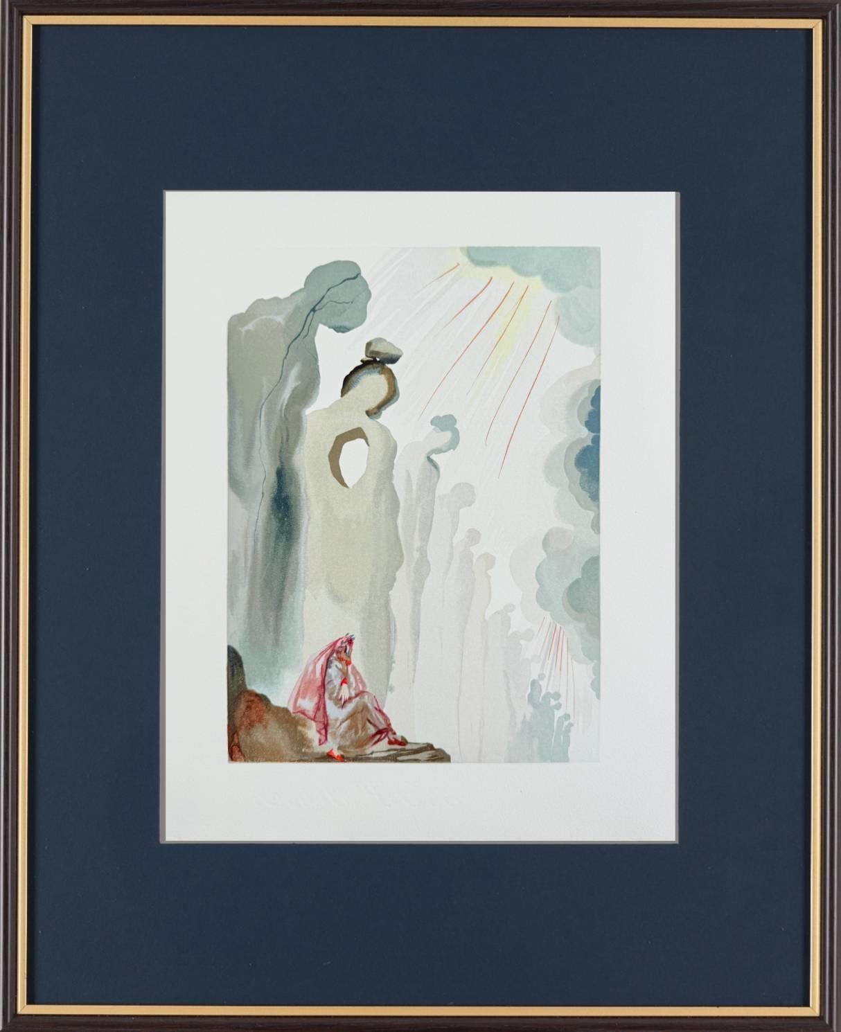 Il Purgatorio, Canto 13 - La seconda terrazza - Print di Salvador Dalí