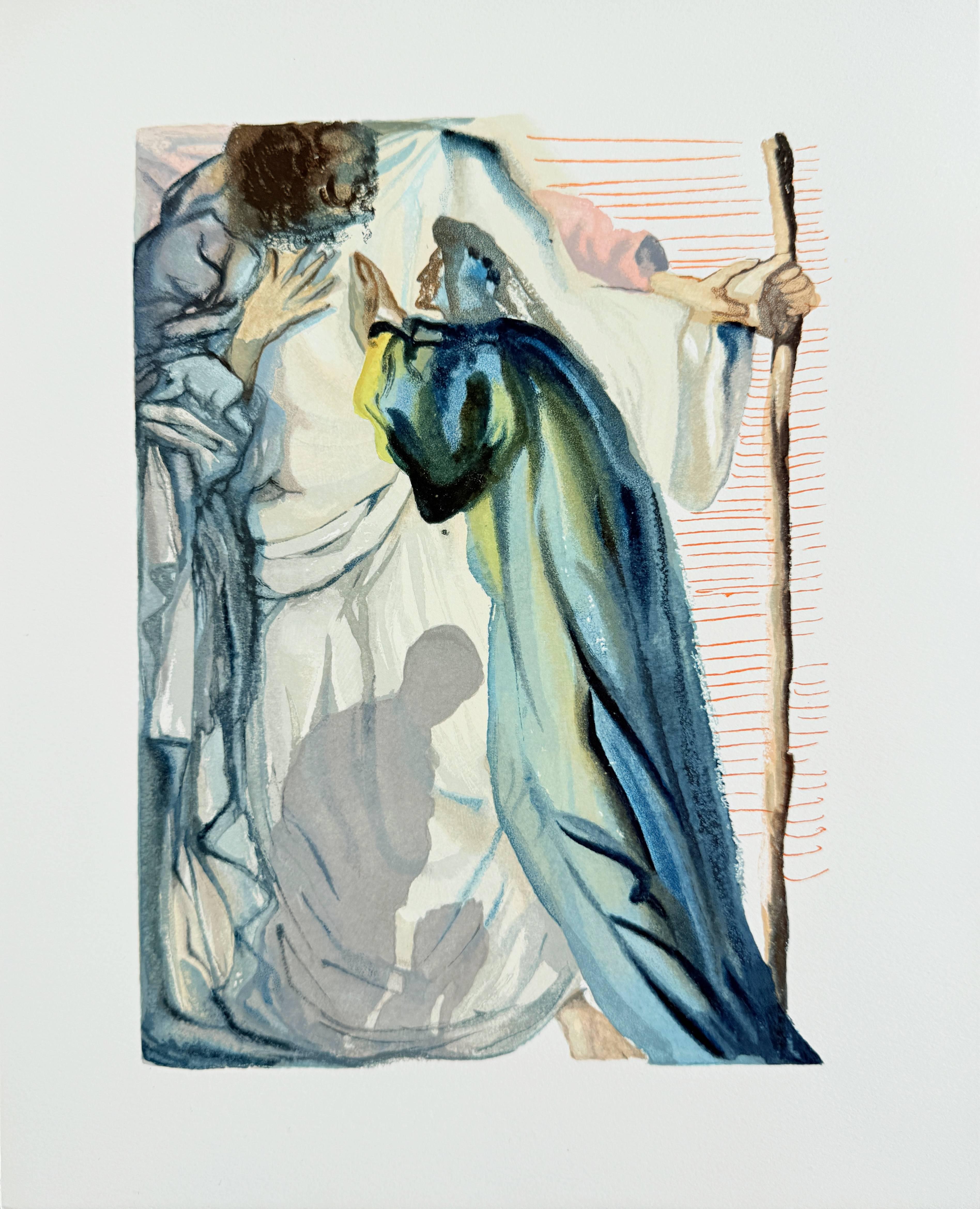The Purgatory, Canto 14 - A Spirit Questions Dante - Modern Art by Salvador Dalí