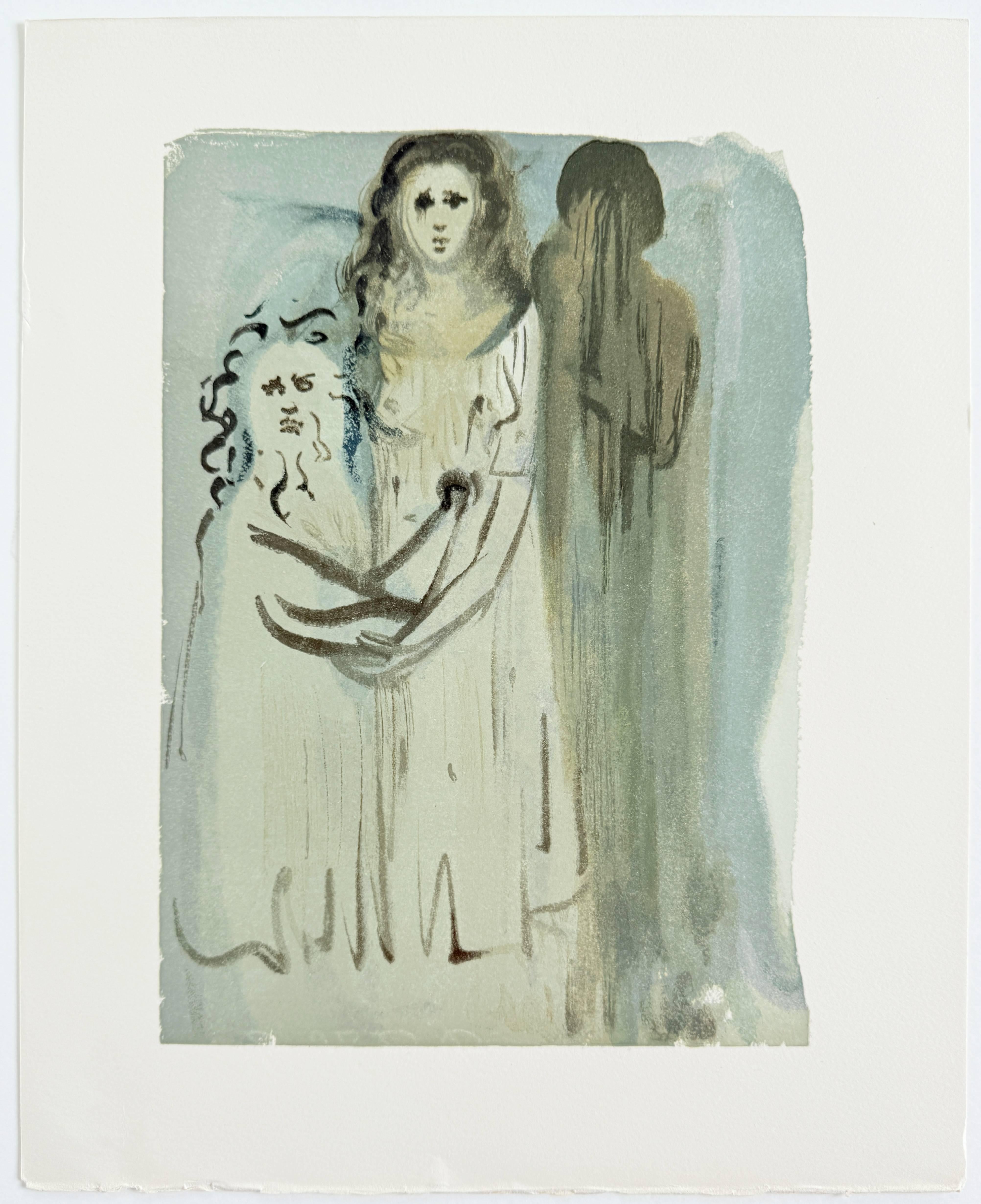 The Purgatory, Canto 16 - In the Cloud of Angry Ones - Print by Salvador Dalí