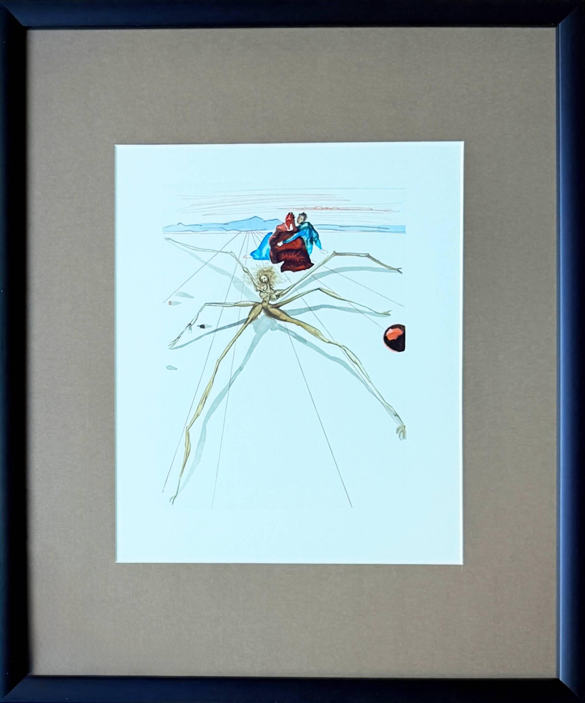 Print de Salvador Dalí - El Purgatorio, Canto 17 - Salir de la Terraza de la Ira