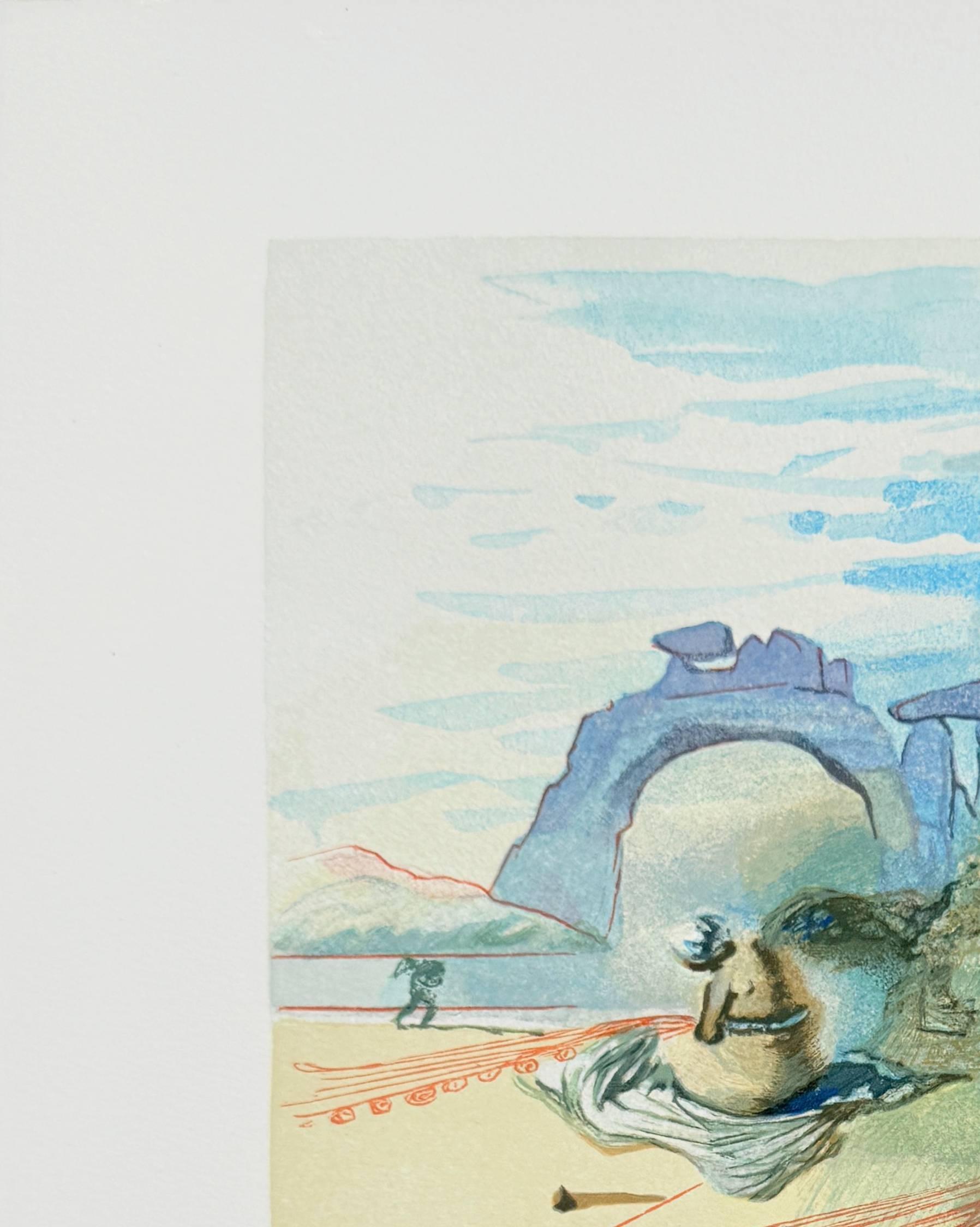 The Purgatory, Canto 20 - Avarice and Prodigality - Modern Print by Salvador Dalí
