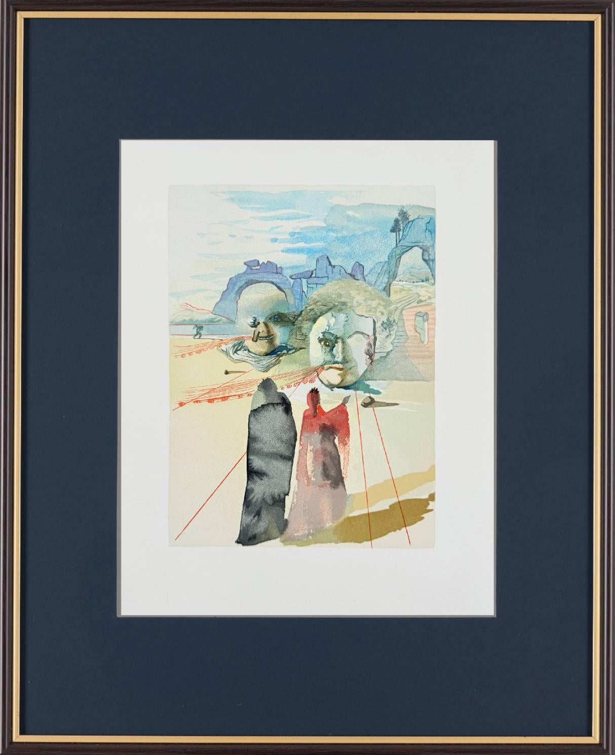 Salvador Dalí Print - The Purgatory, Canto 20 - Avarice and Prodigality
