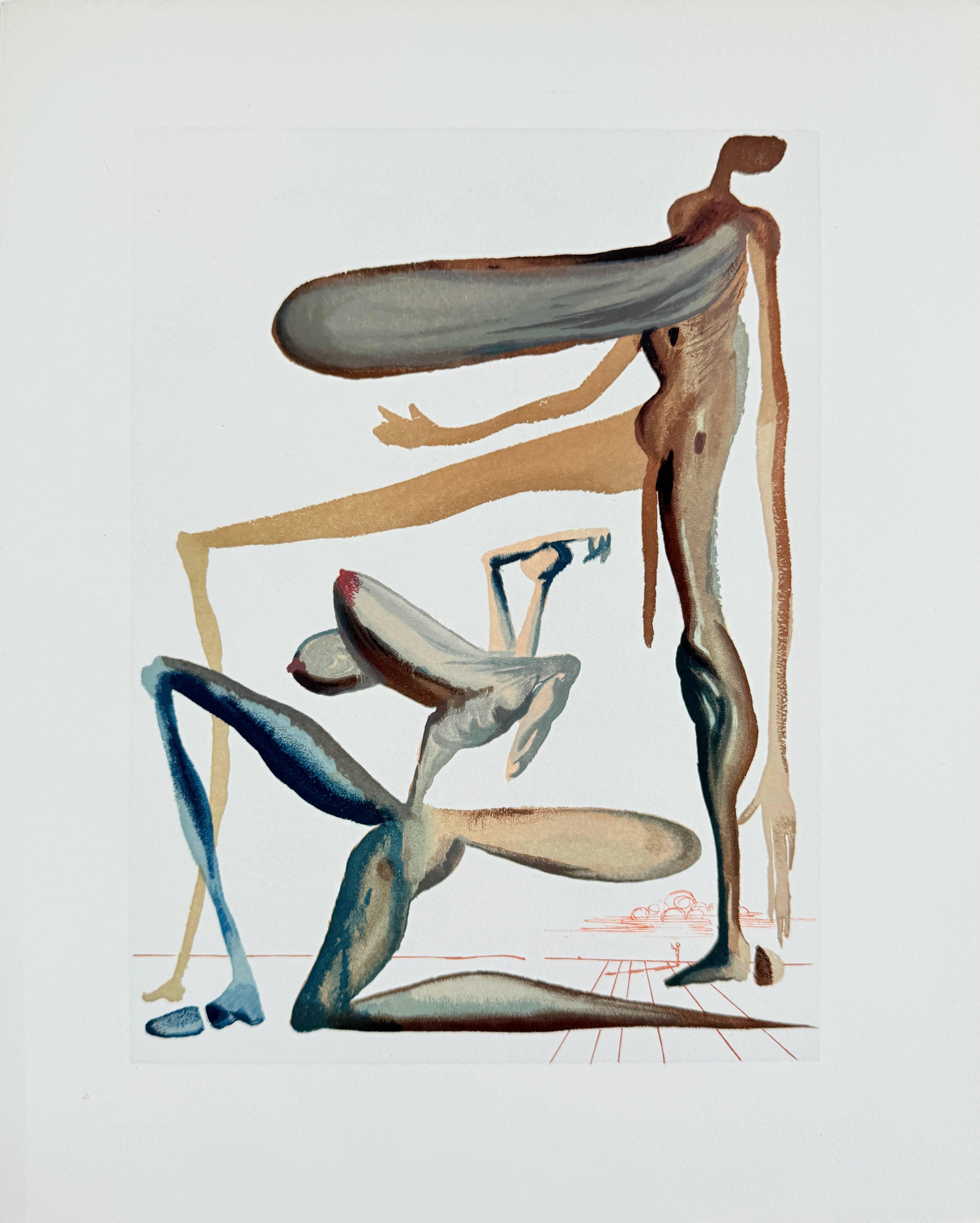 The Purgatory, Canto 22 - Prodigality - Print by Salvador Dalí