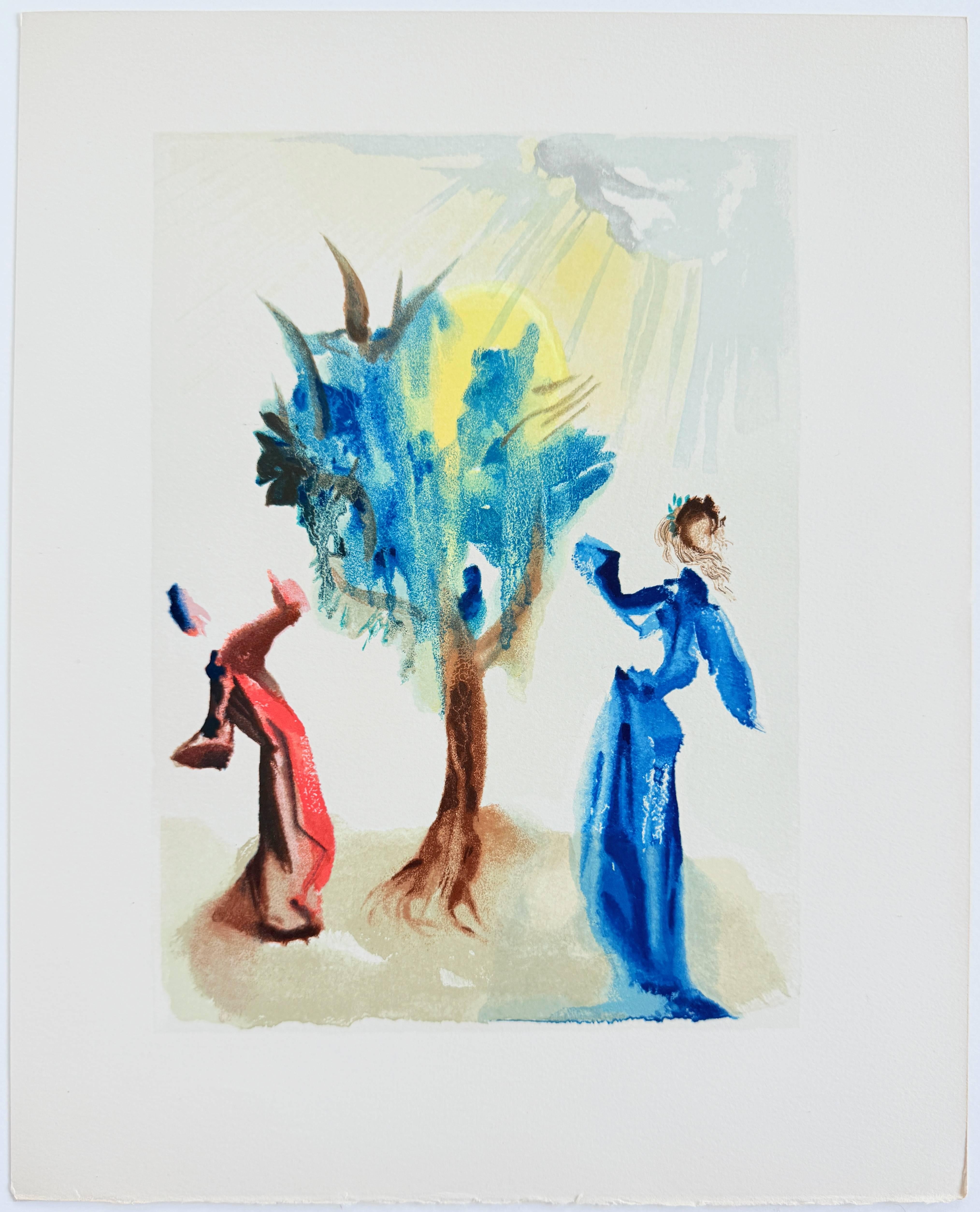 The Purgatory, Canto 24 - The Tree of Penitence - Print by Salvador Dalí