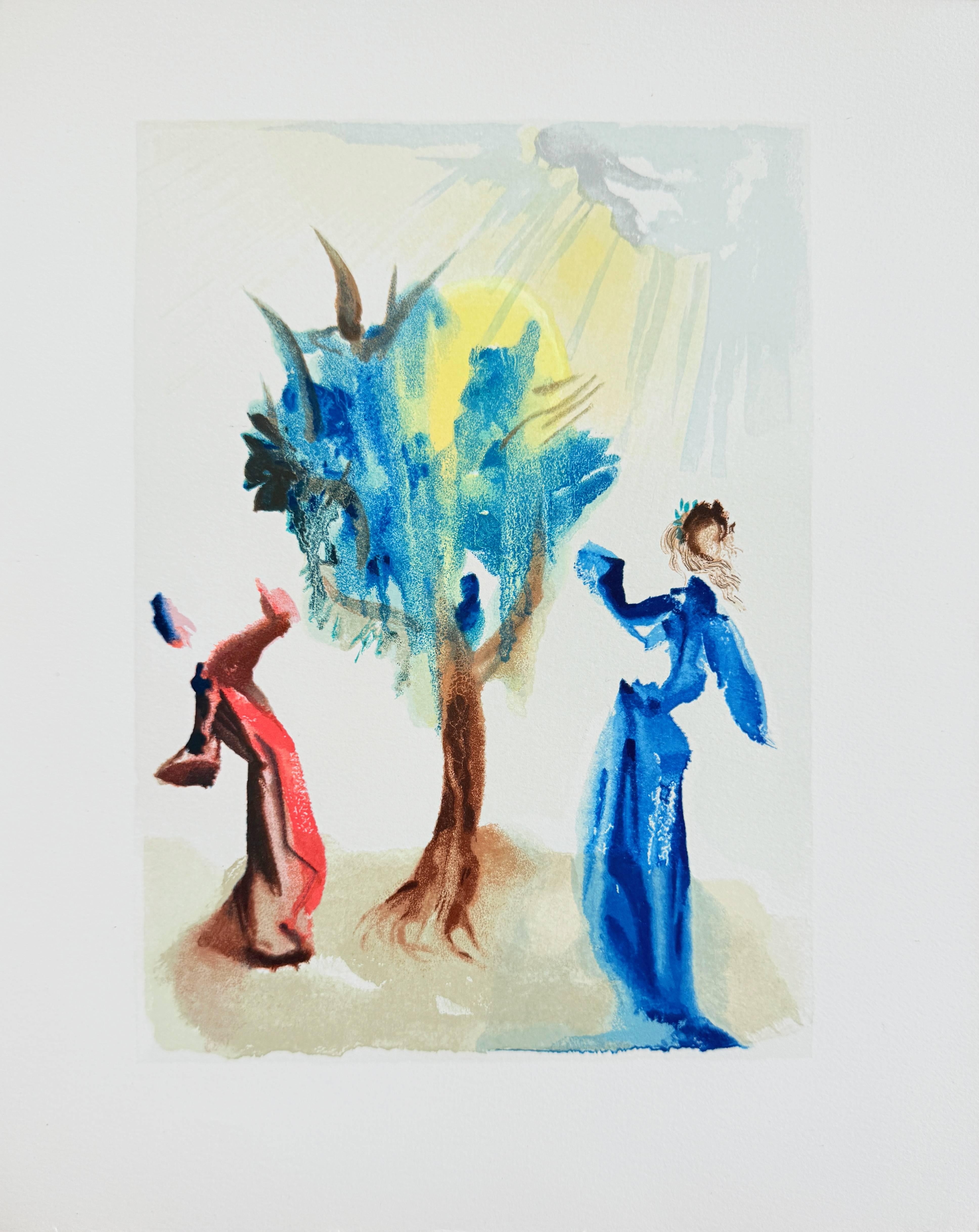 The Purgatory, Canto 24 - The Tree of Penitence - Modern Print by Salvador Dalí