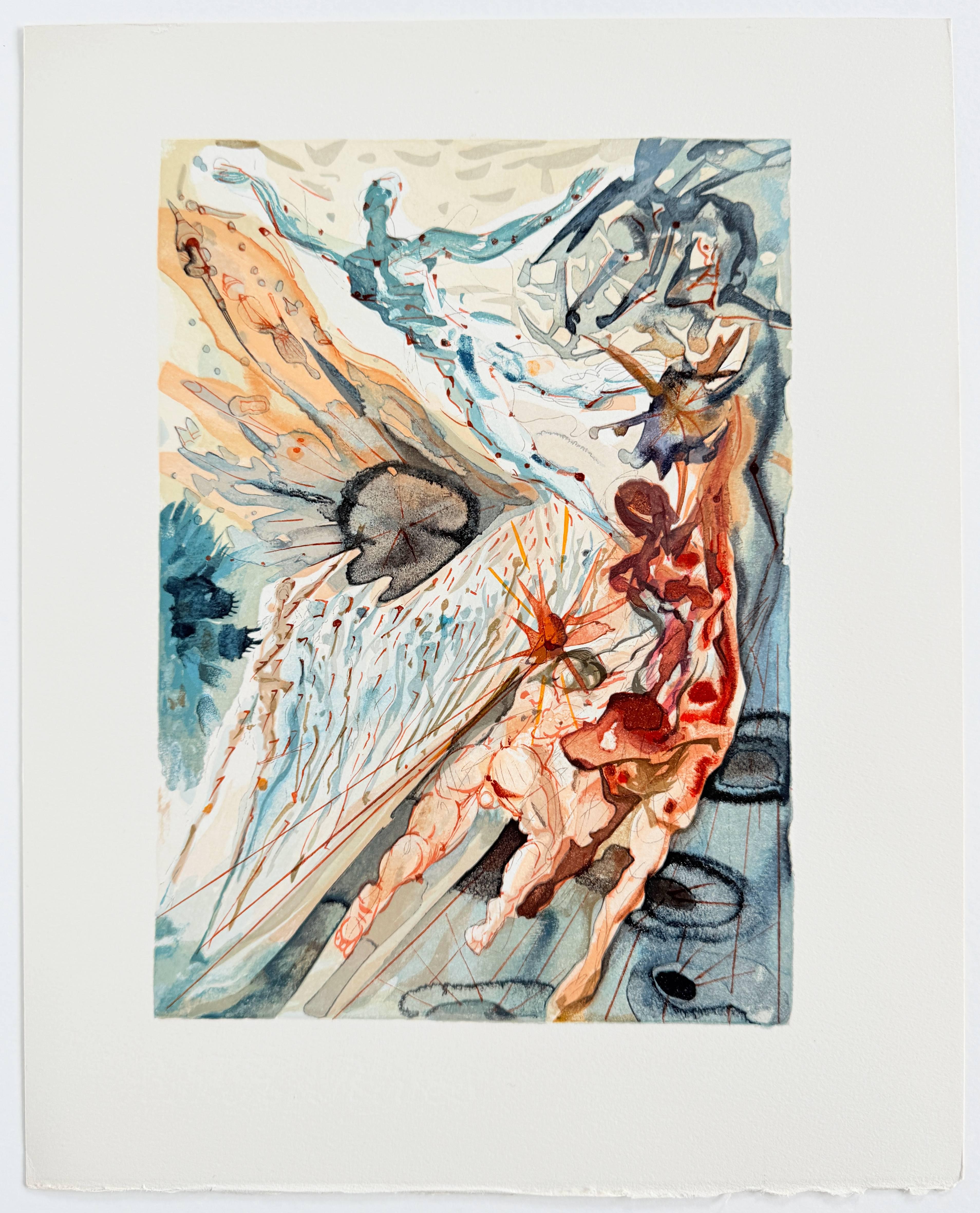 The Purgatory, Canto 26 - Meeting of Two Groups of Lustful Ones For Sale 2